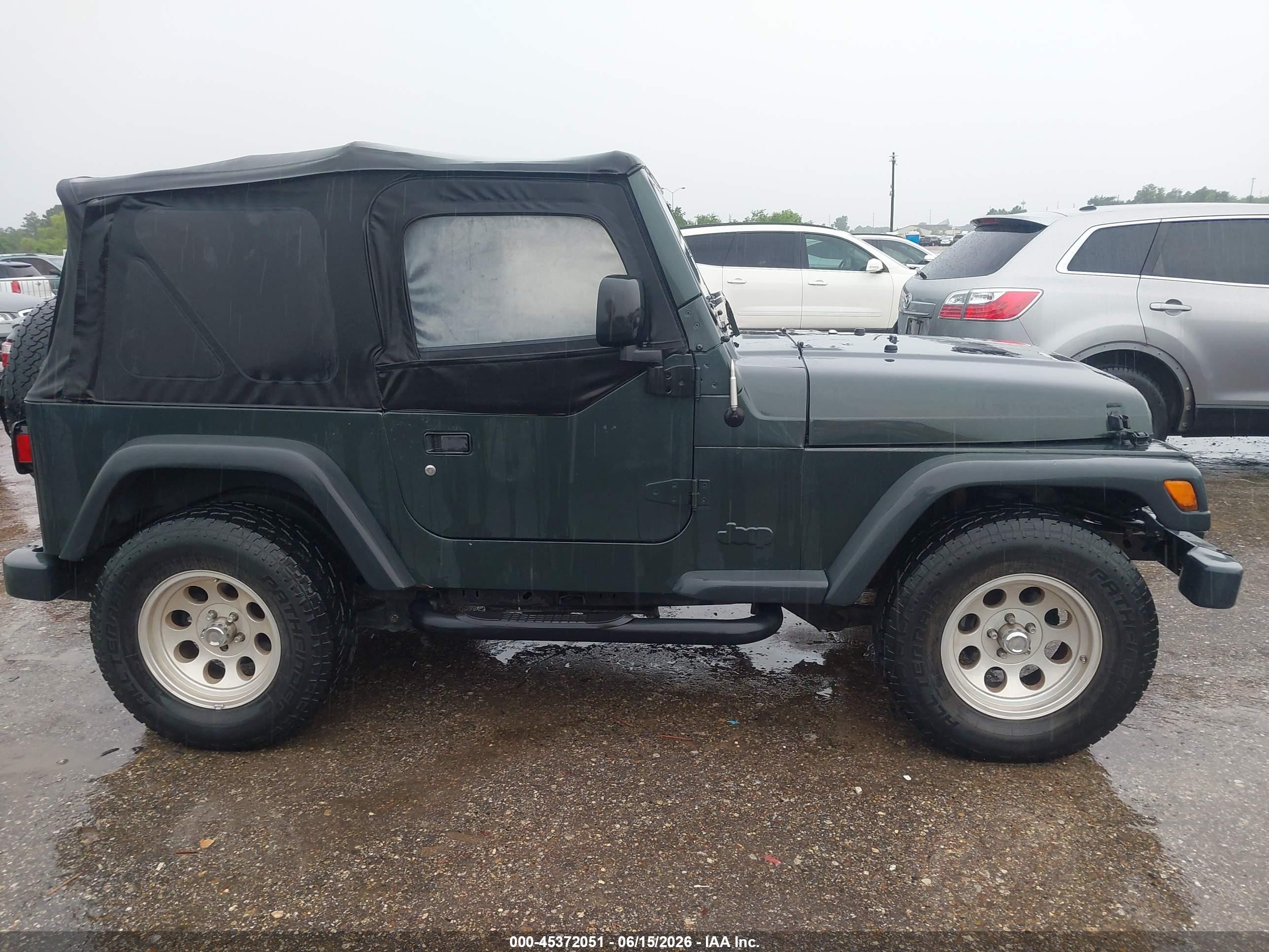 2003 Jeep Wrangler Sport Green vin: 1J4FA49S43P348280