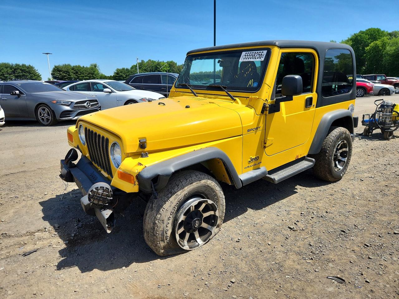 2003 Jeep Wrangler / Tj Sport Yellow vin: 1J4FA49S43P369971