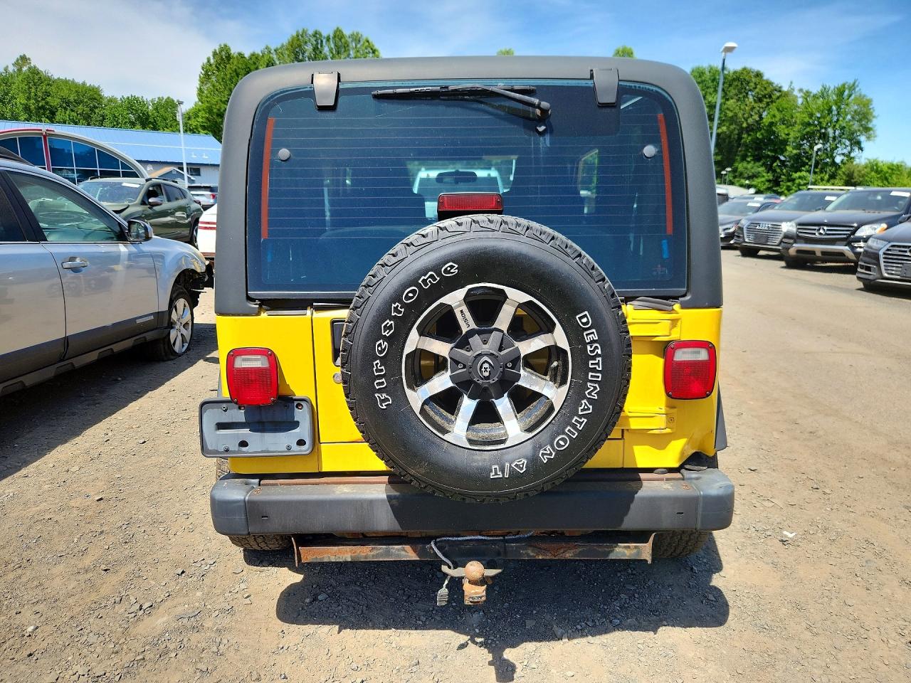 2003 Jeep Wrangler / Tj Sport Yellow vin: 1J4FA49S43P369971
