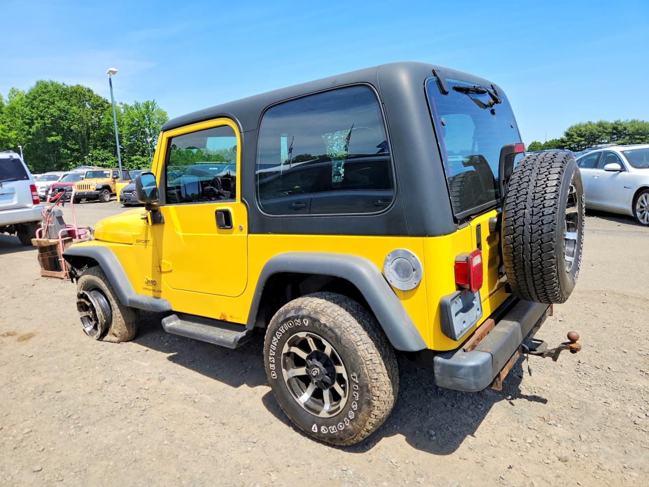 2003 Jeep Wrangler / Tj Sport Yellow vin: 1J4FA49S43P369971