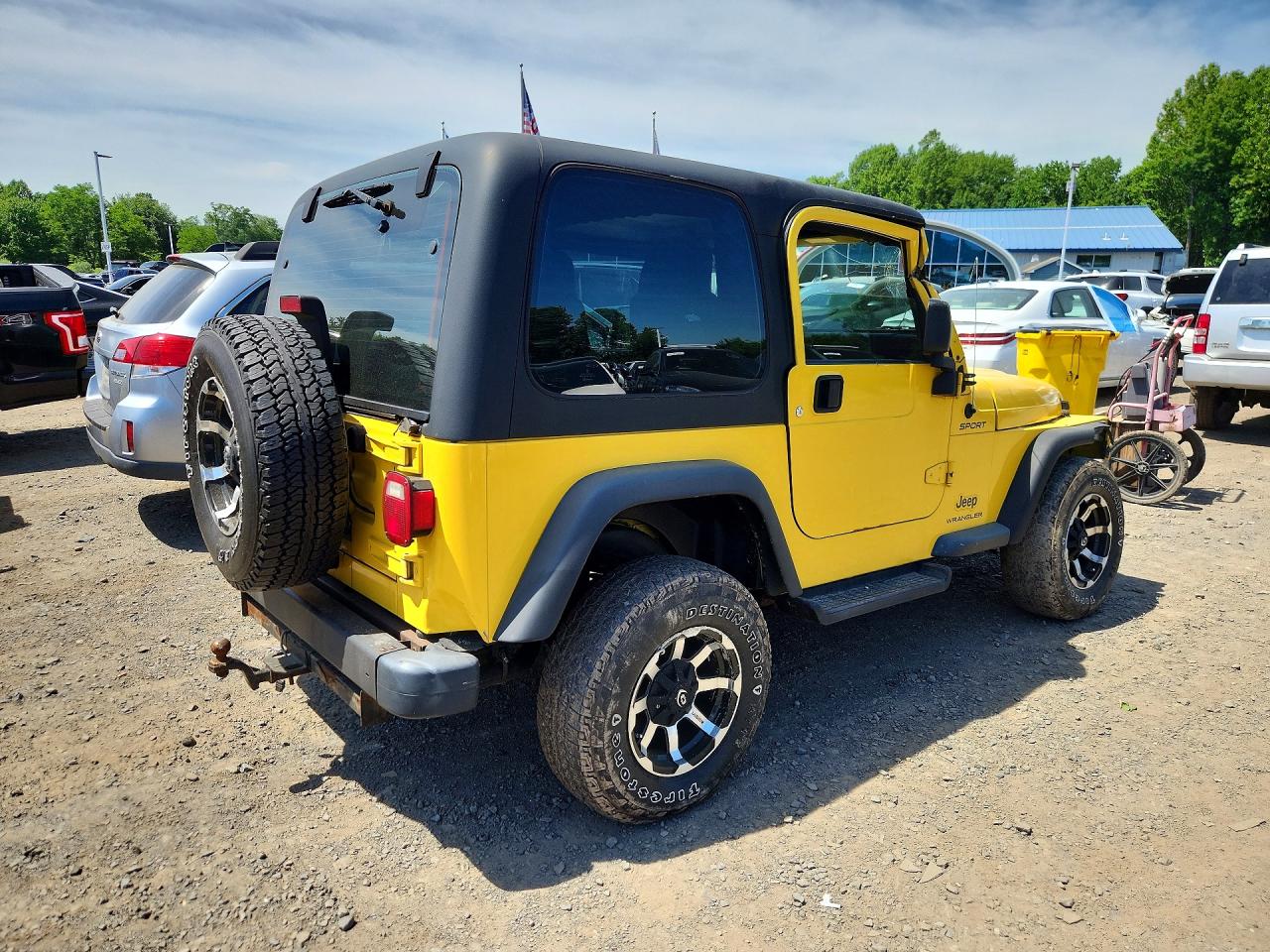 2003 Jeep Wrangler / Tj Sport Yellow vin: 1J4FA49S43P369971