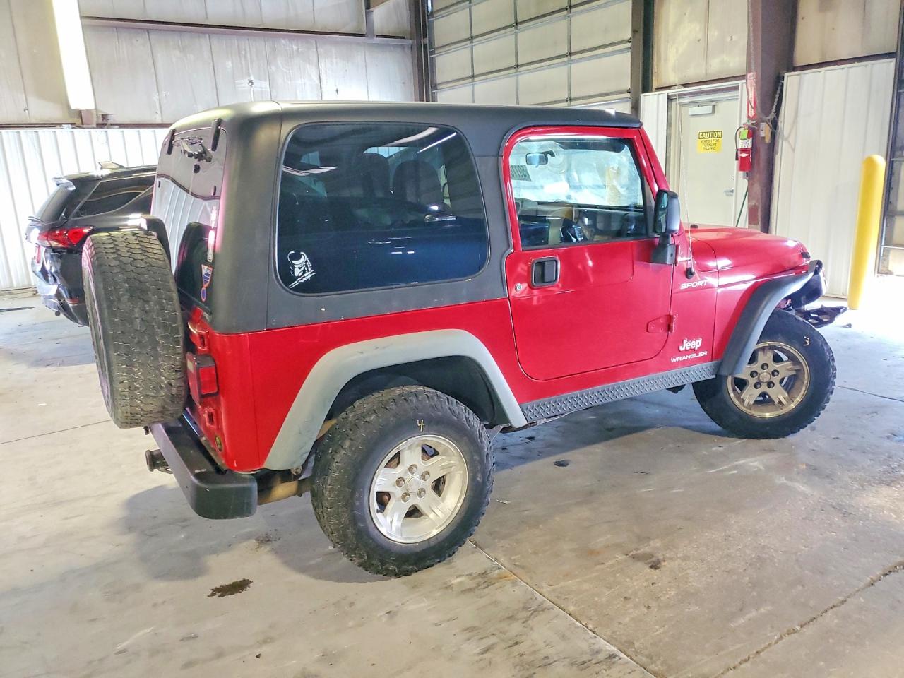2004 Jeep Wrangler / Tj Sport Red vin: 1J4FA49S44P743691
