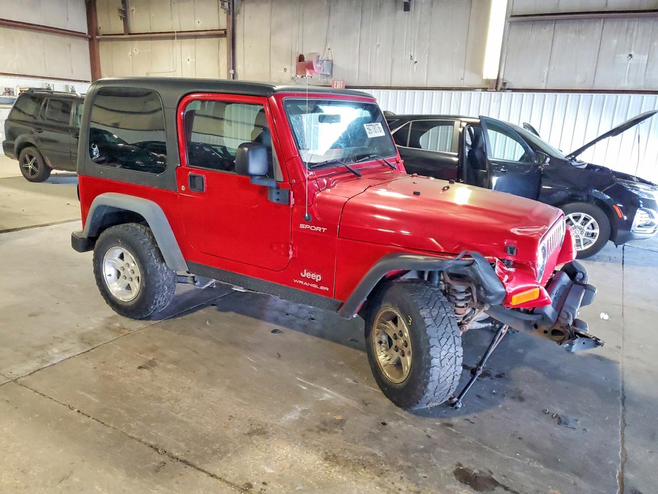 2004 Jeep Wrangler / Tj Sport Red vin: 1J4FA49S44P743691
