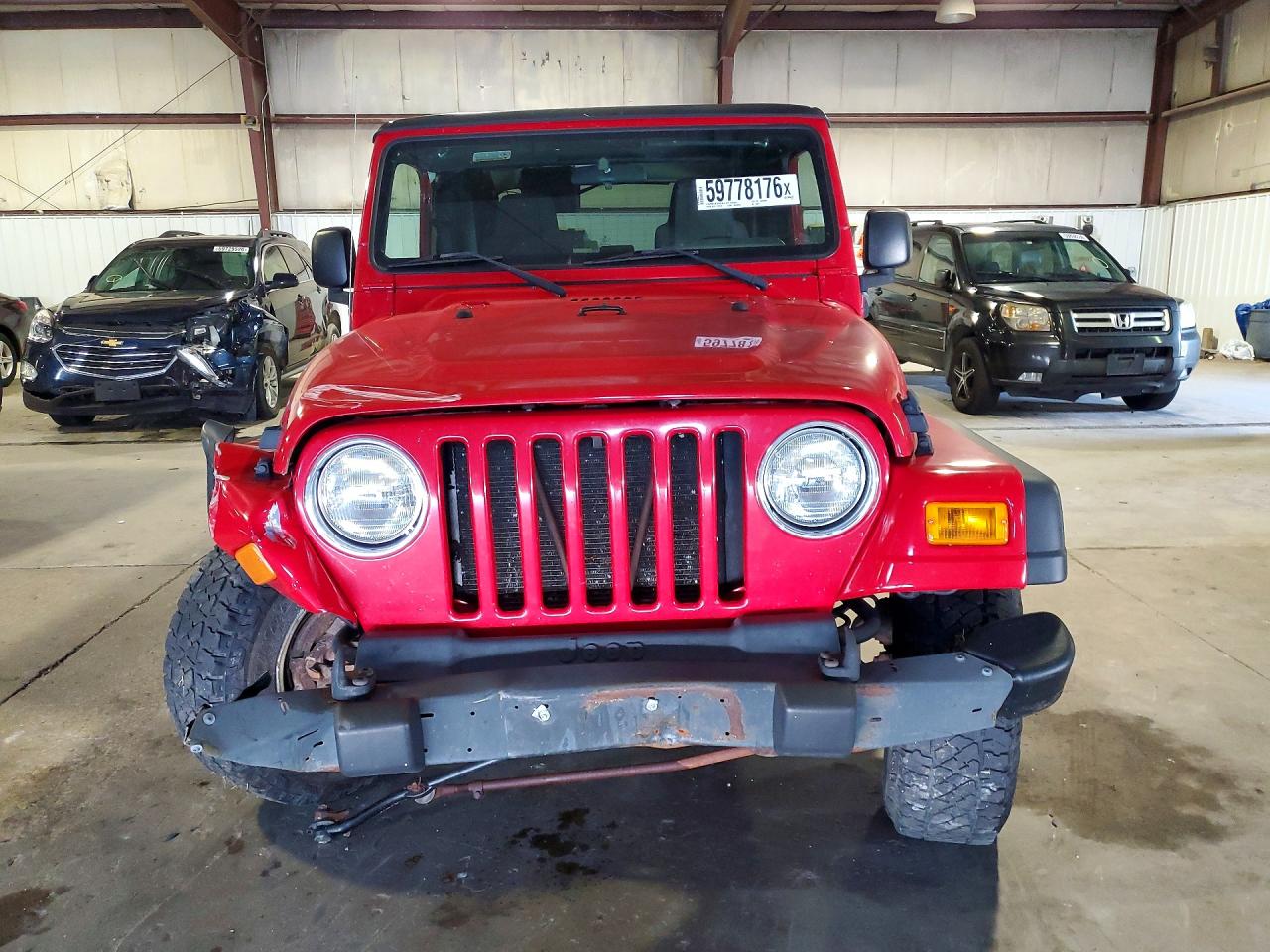 2004 Jeep Wrangler / Tj Sport Red vin: 1J4FA49S44P743691