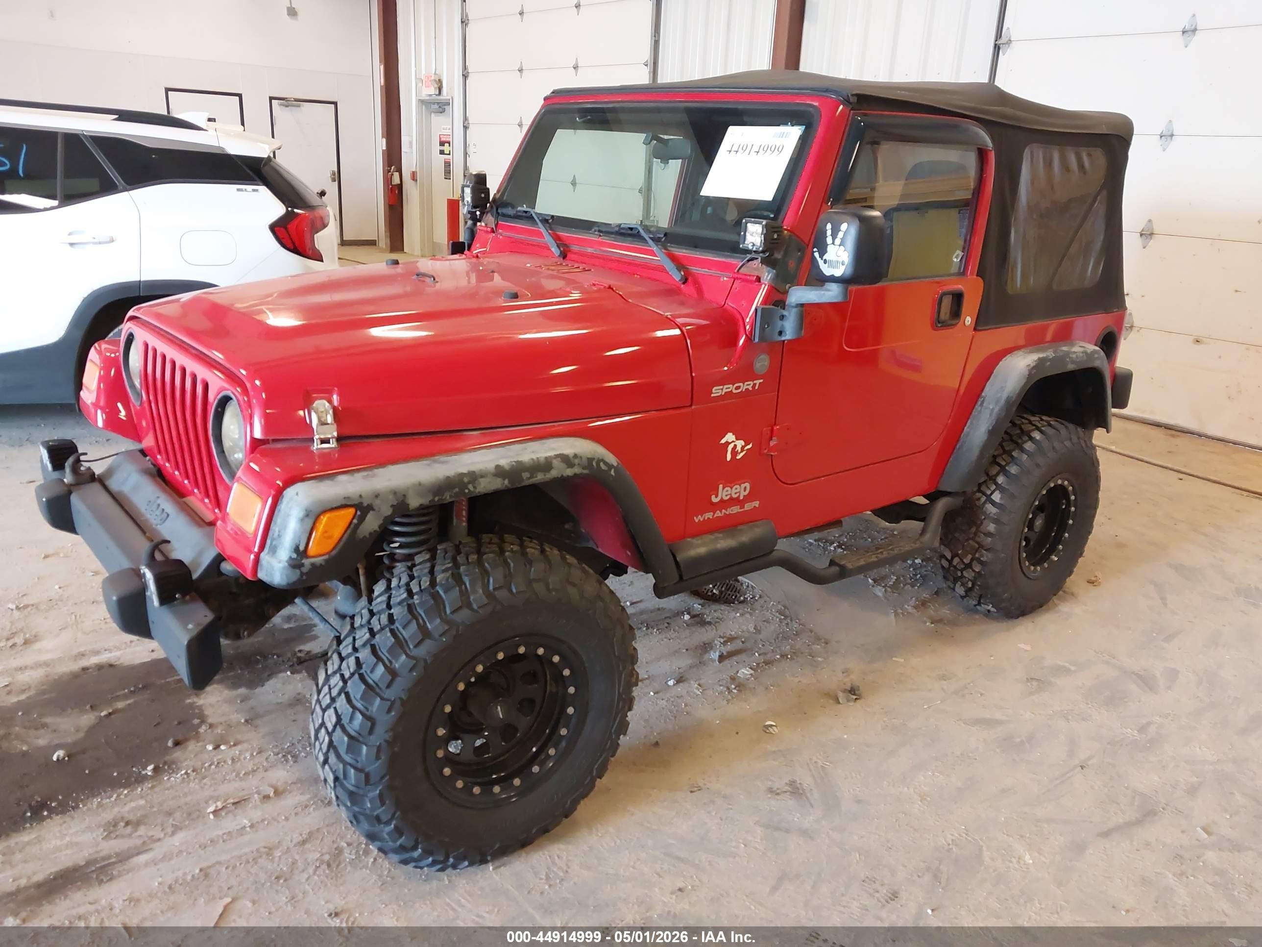 2004 Jeep Wrangler Sport Красный vin: 1J4FA49S44P770230