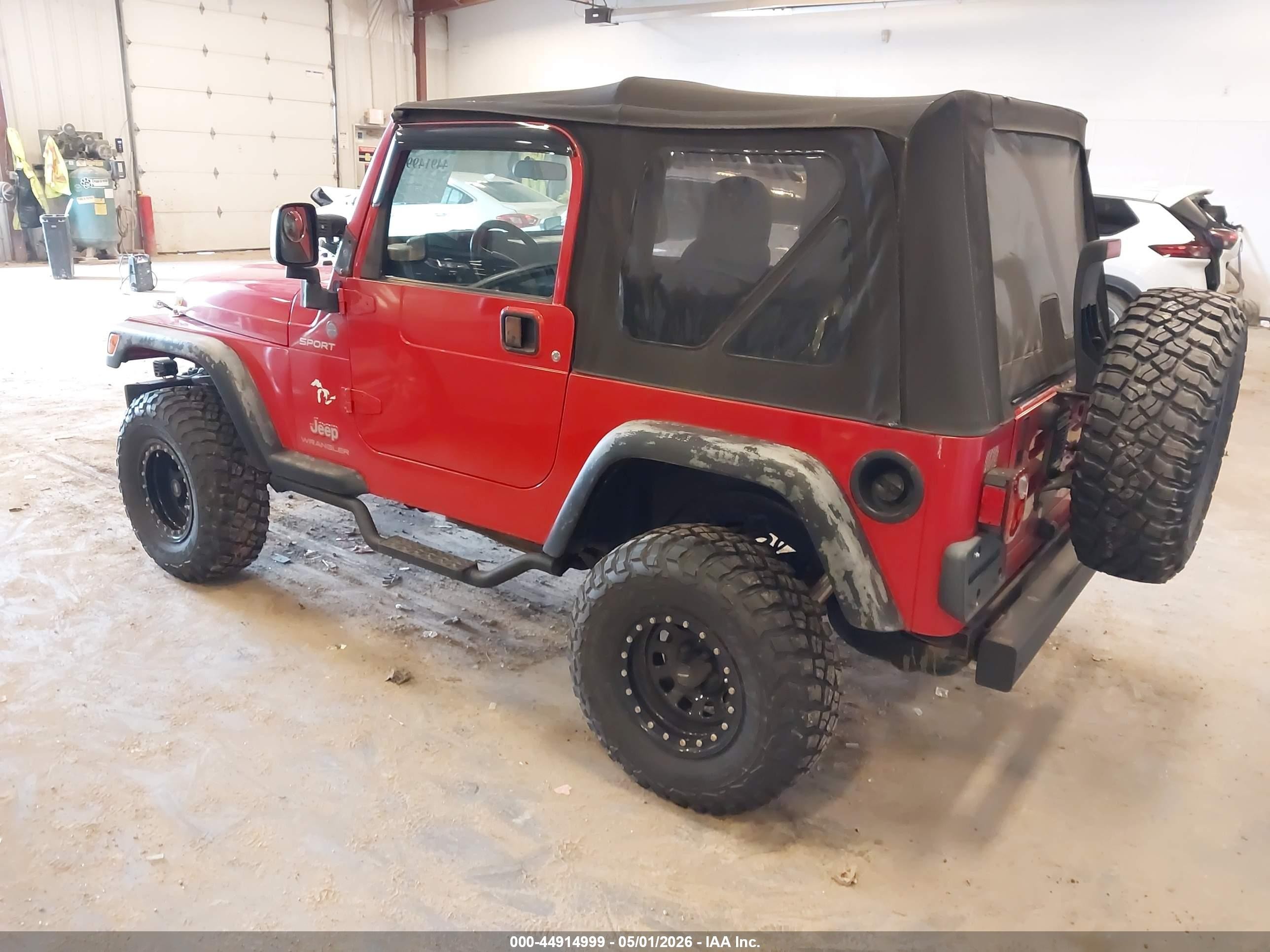 2004 Jeep Wrangler Sport Красный vin: 1J4FA49S44P770230