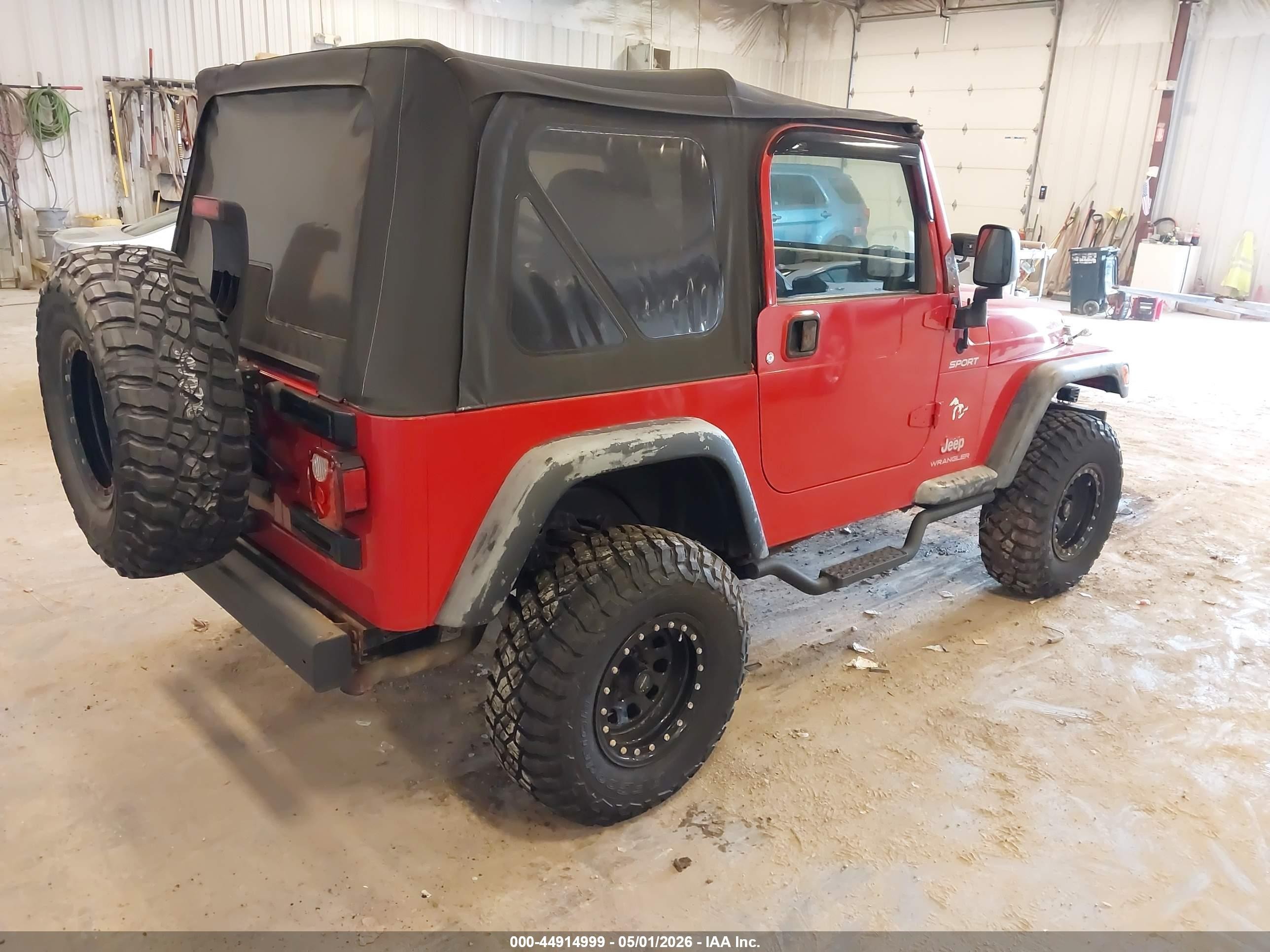 2004 Jeep Wrangler Sport Красный vin: 1J4FA49S44P770230