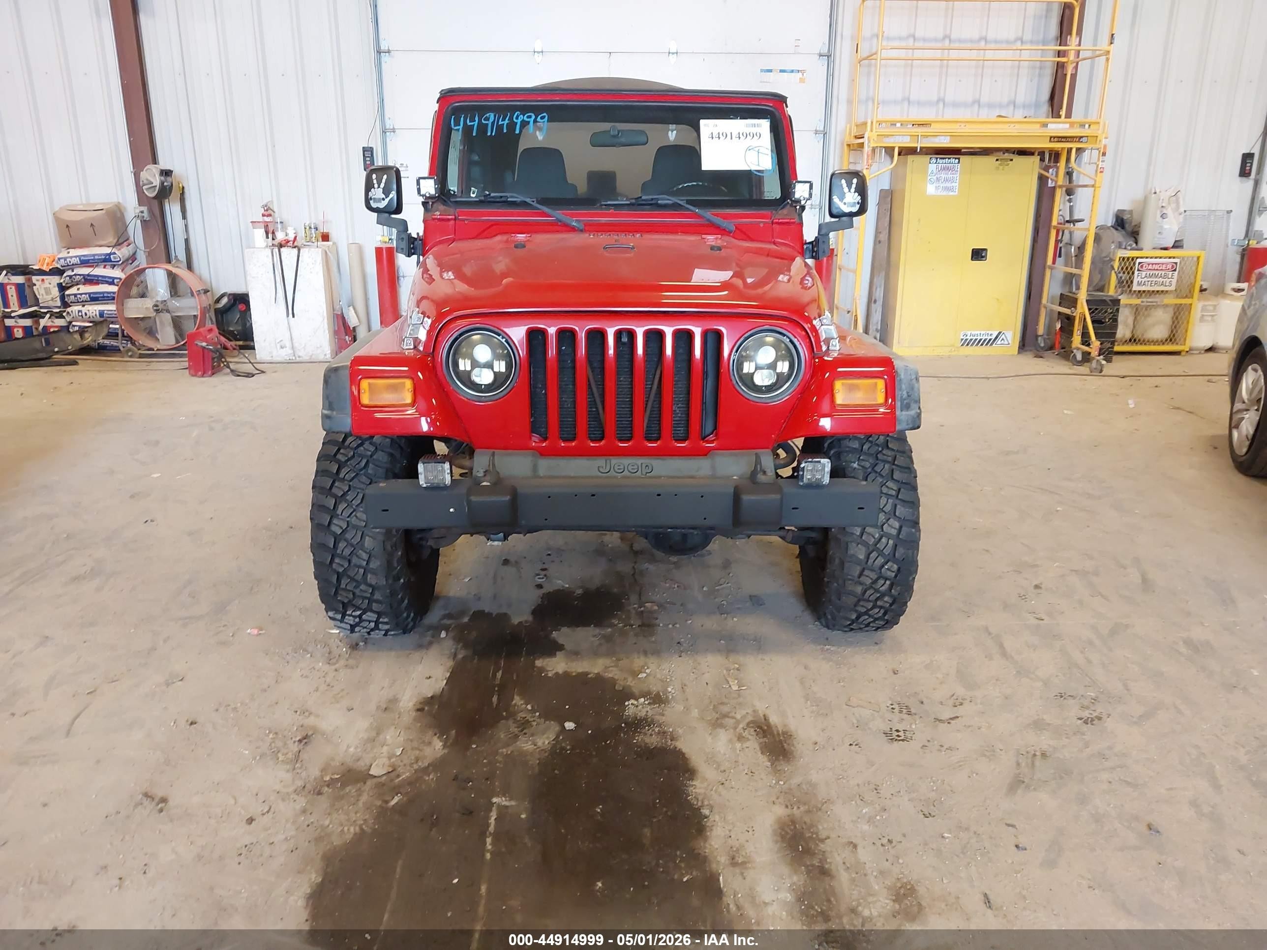 2004 Jeep Wrangler Sport Красный vin: 1J4FA49S44P770230
