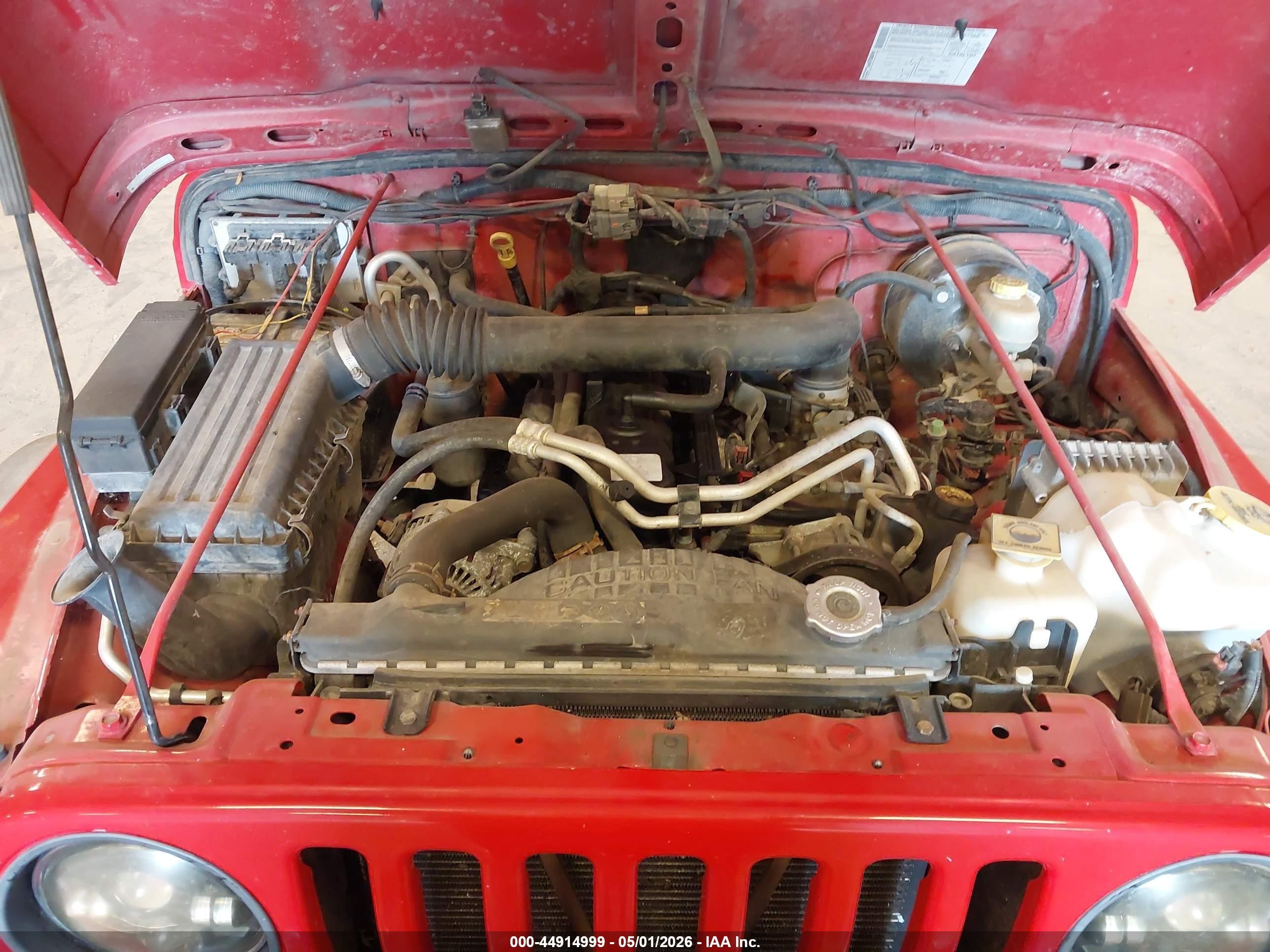 2004 Jeep Wrangler Sport Красный vin: 1J4FA49S44P770230