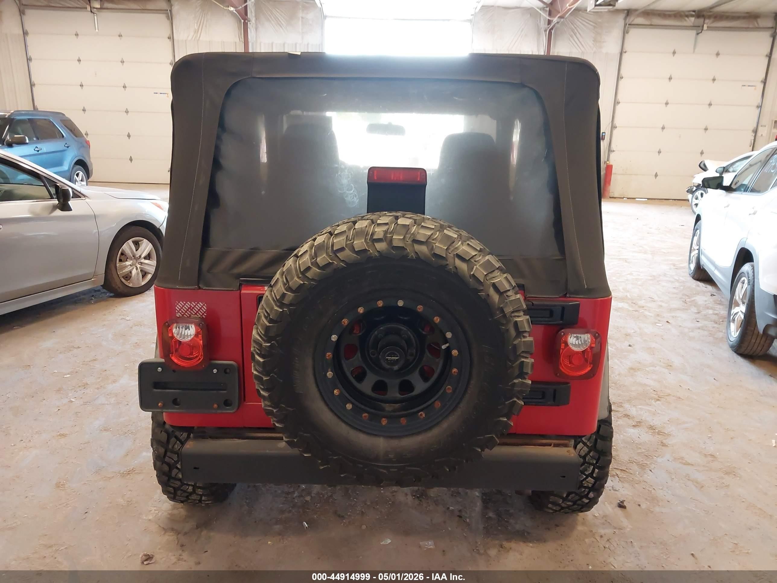 2004 Jeep Wrangler Sport Красный vin: 1J4FA49S44P770230
