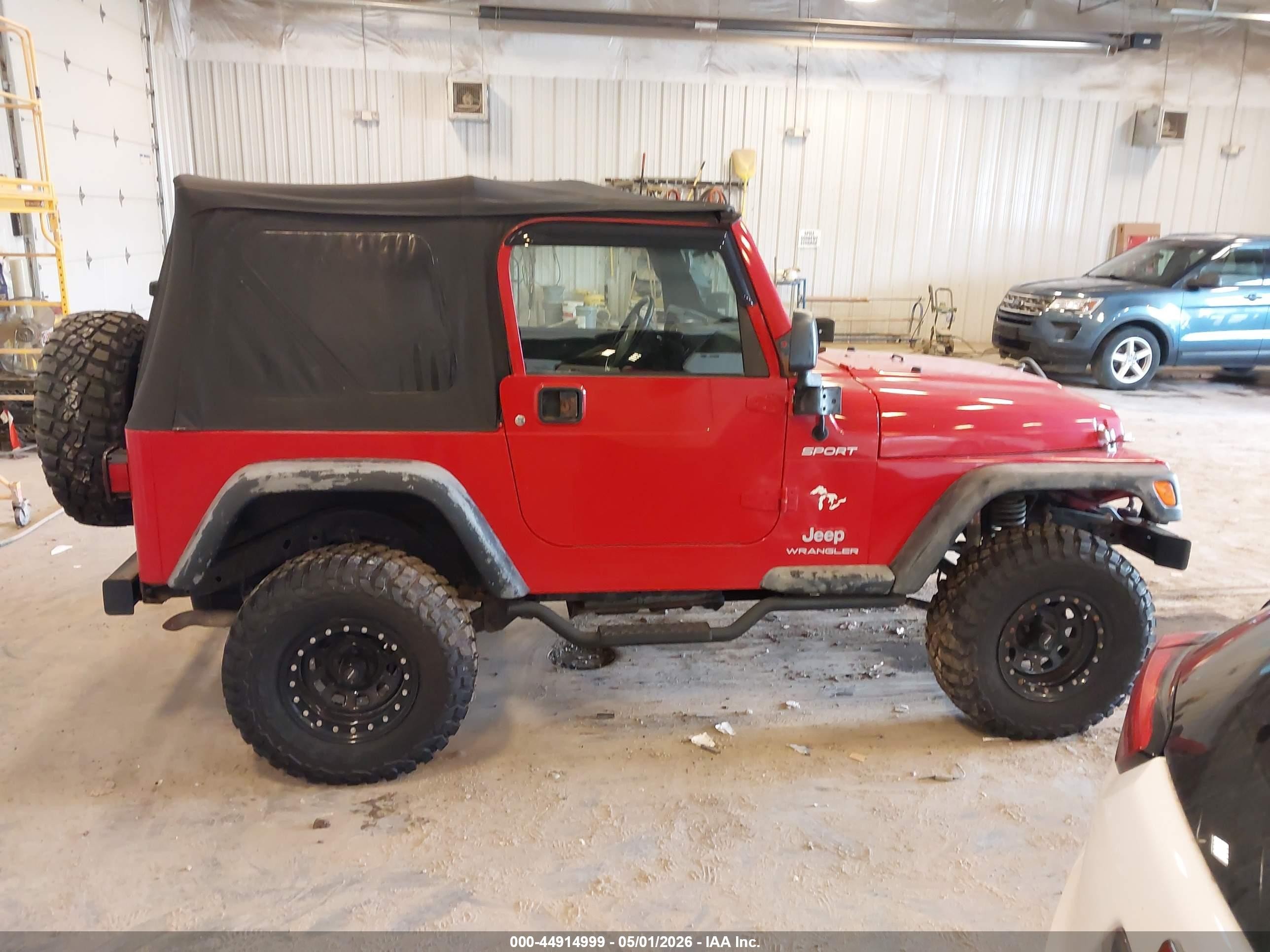 2004 Jeep Wrangler Sport Красный vin: 1J4FA49S44P770230