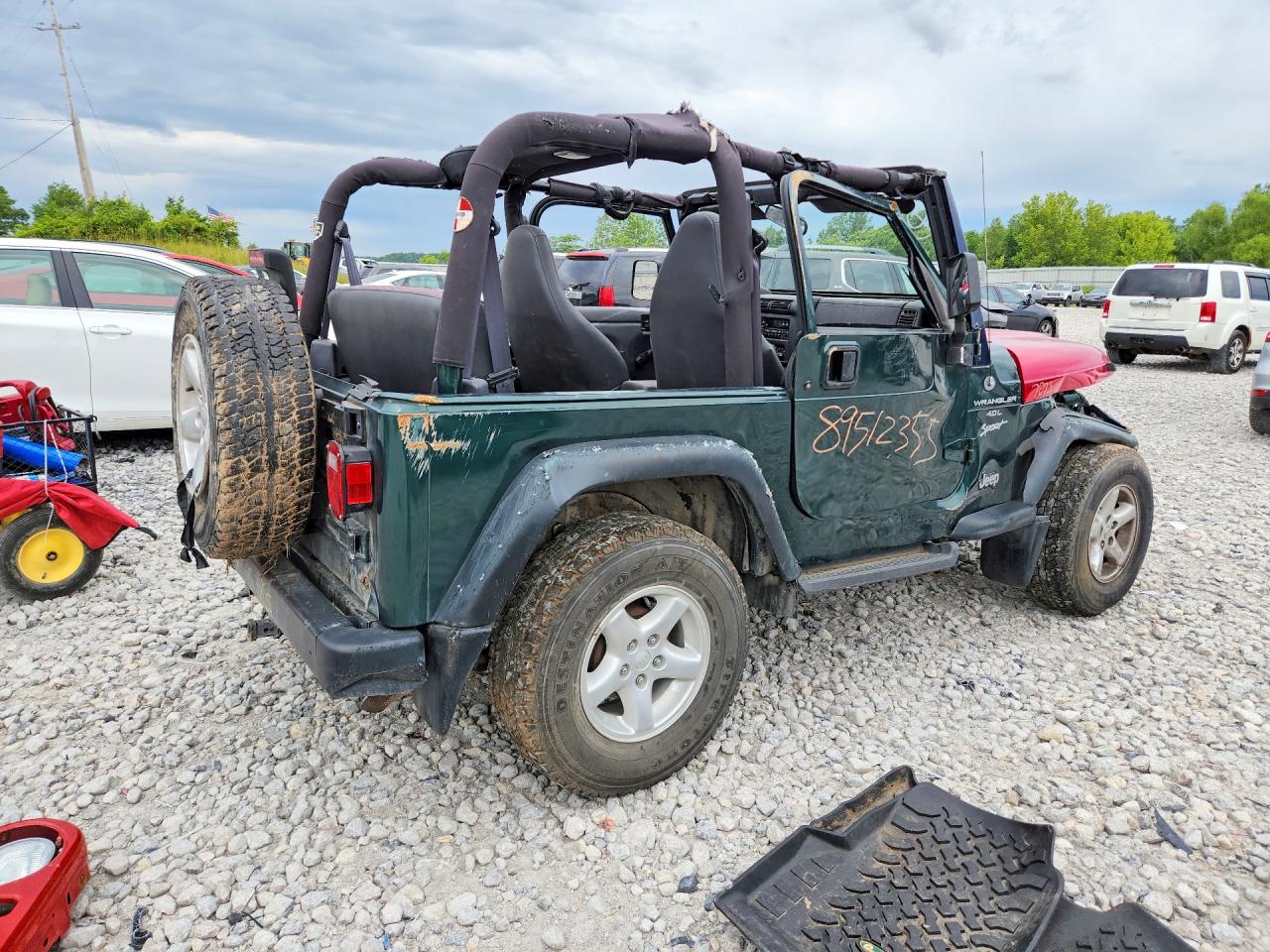 2000 Jeep Wrangler / Tj Green vin: 1J4FA49S4YP787048