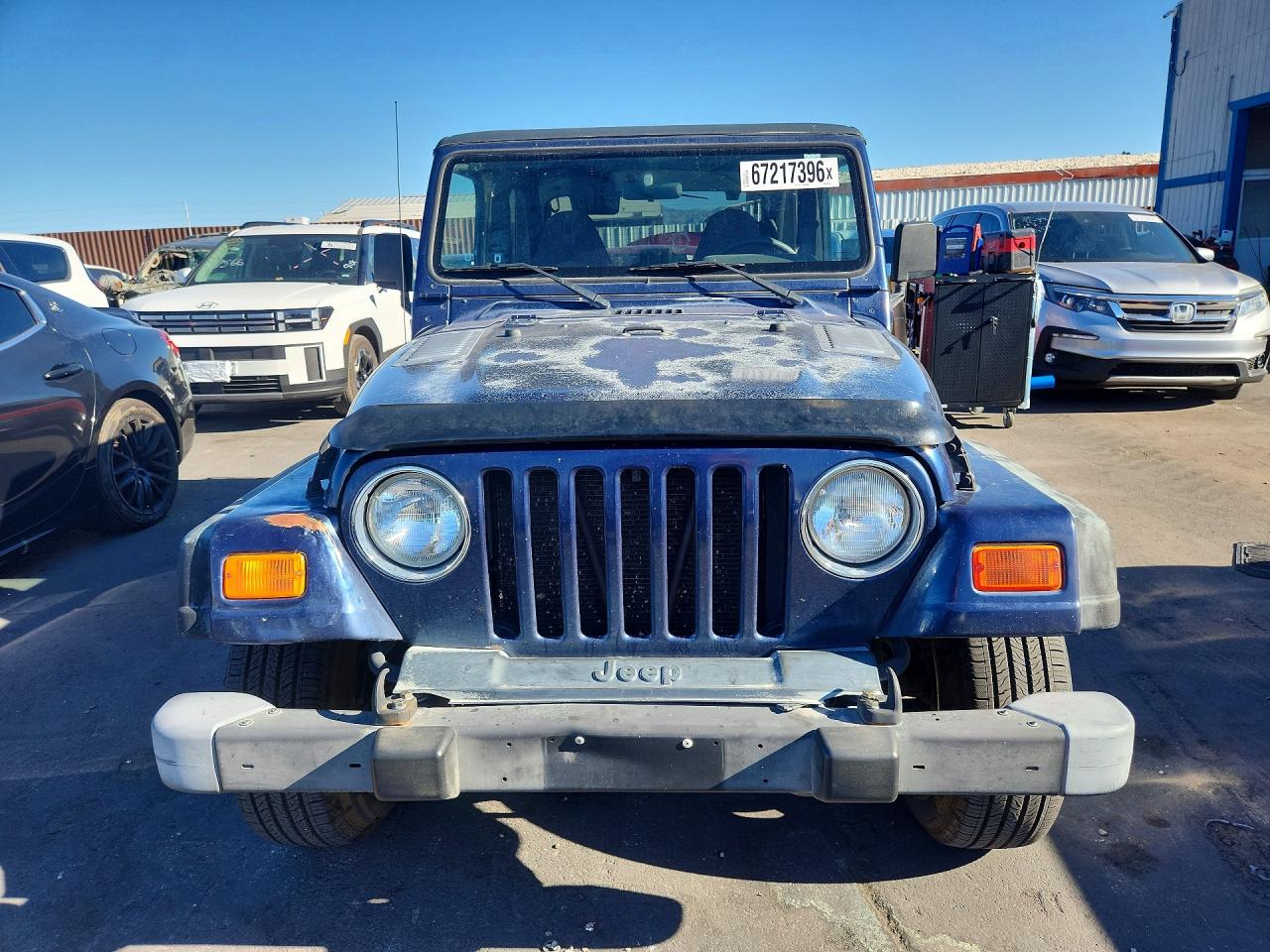 2000 Jeep Wrangler / Tj Sport Blue vin: 1J4FA49S4YP804320