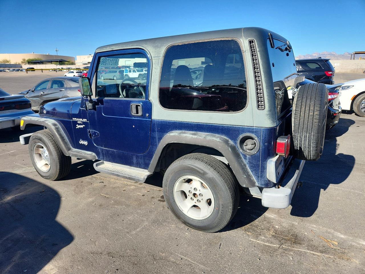 2000 Jeep Wrangler / Tj Sport Blue vin: 1J4FA49S4YP804320