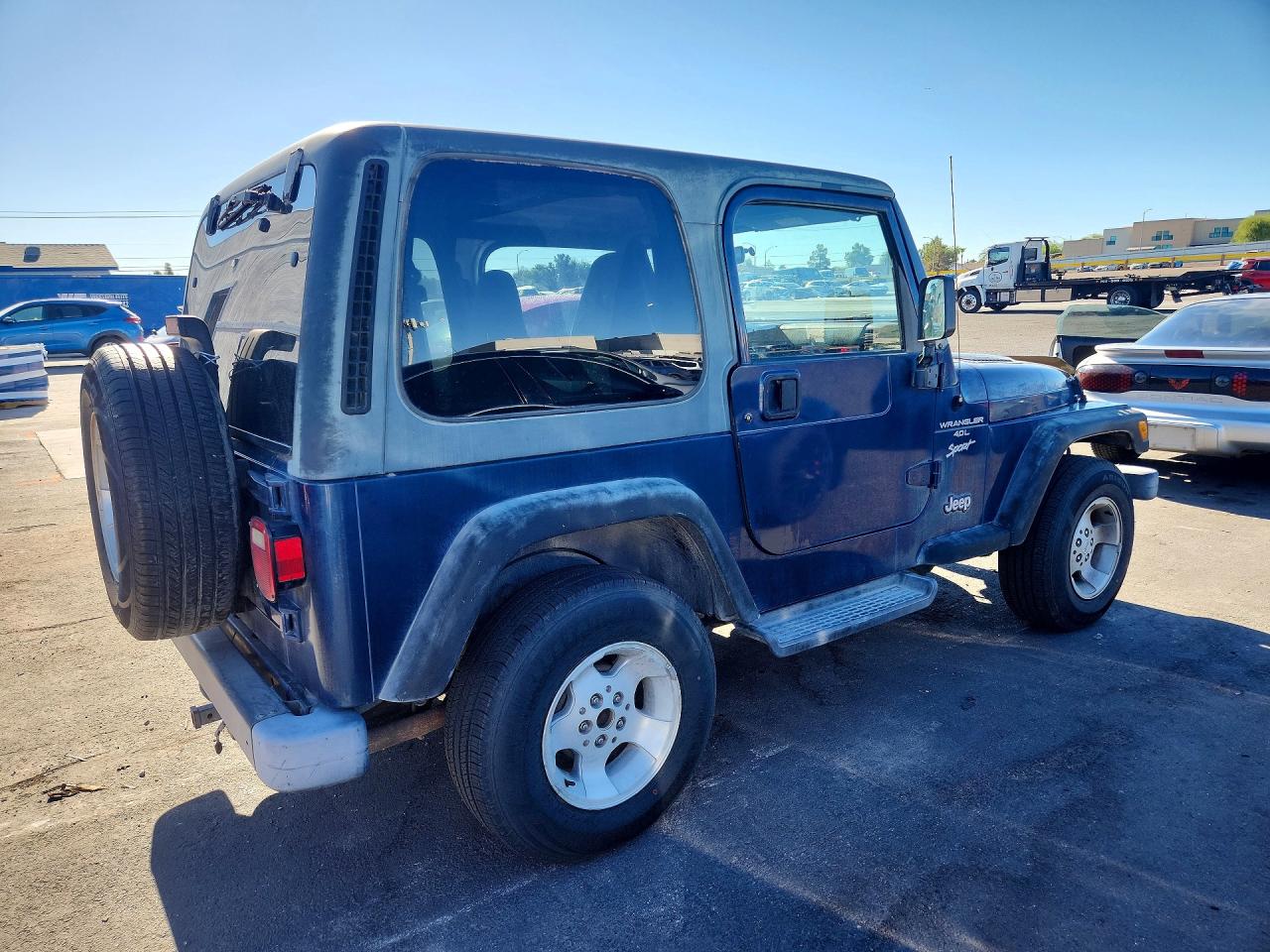 2000 Jeep Wrangler / Tj Sport Blue vin: 1J4FA49S4YP804320