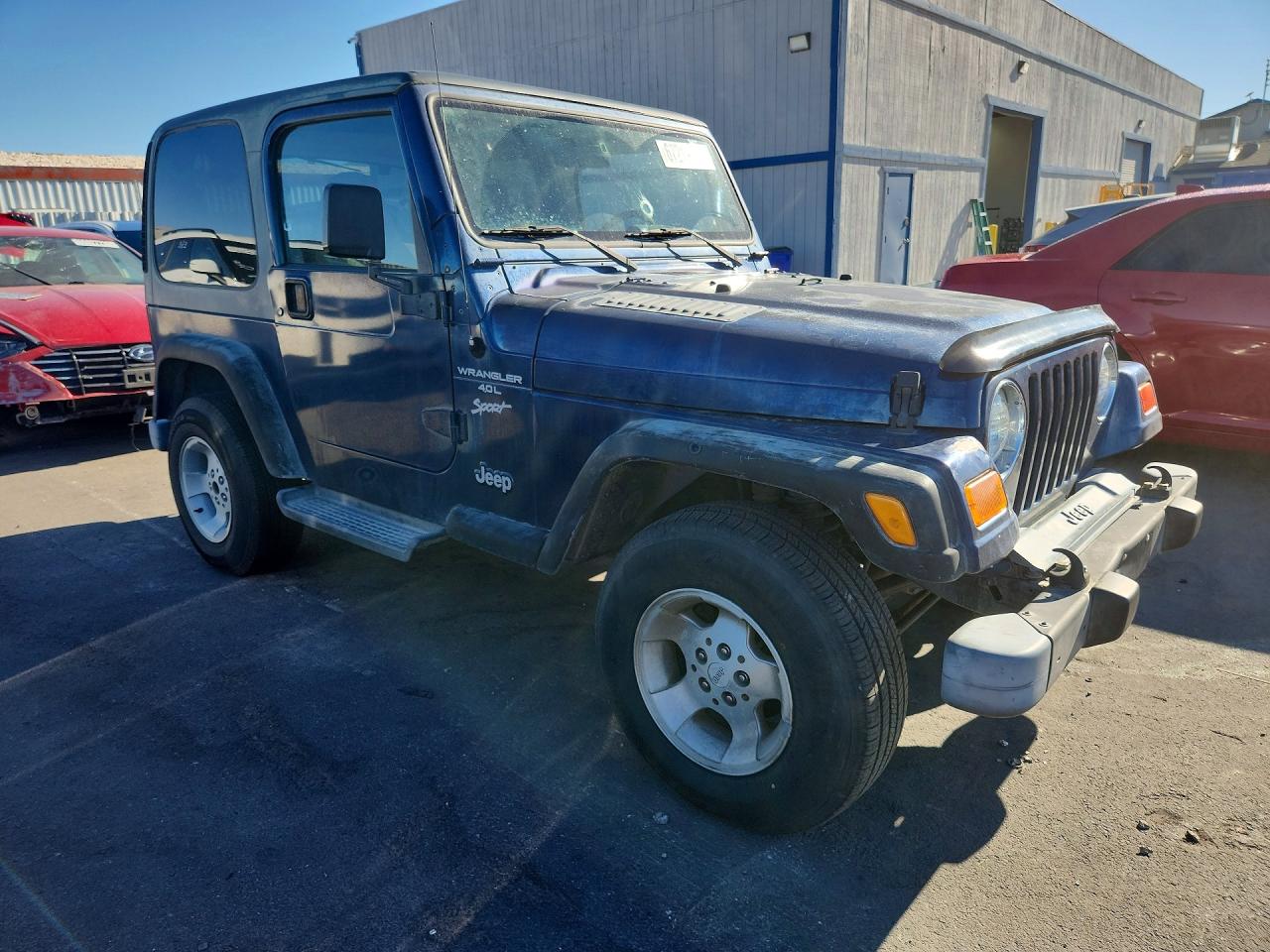 2000 Jeep Wrangler / Tj Sport Blue vin: 1J4FA49S4YP804320