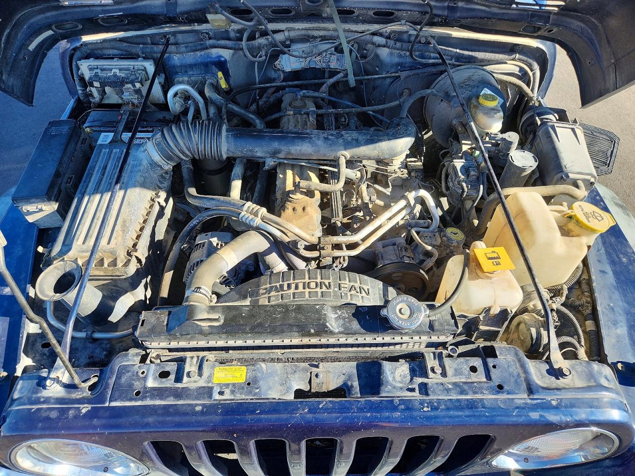 2000 Jeep Wrangler / Tj Sport Blue vin: 1J4FA49S4YP804320