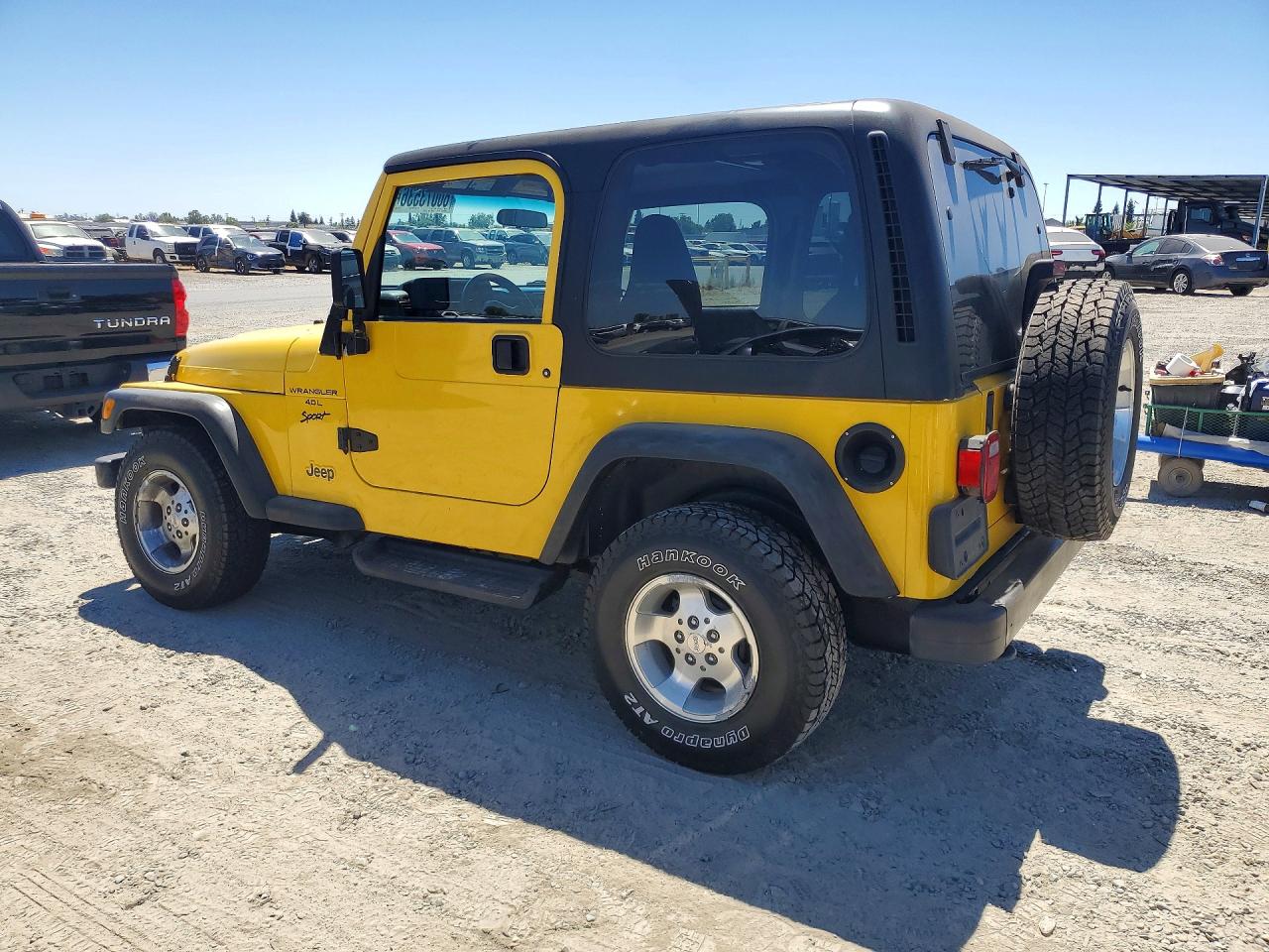 2001 Jeep Wrangler / Tj Sport Желтый vin: 1J4FA49S51P315902