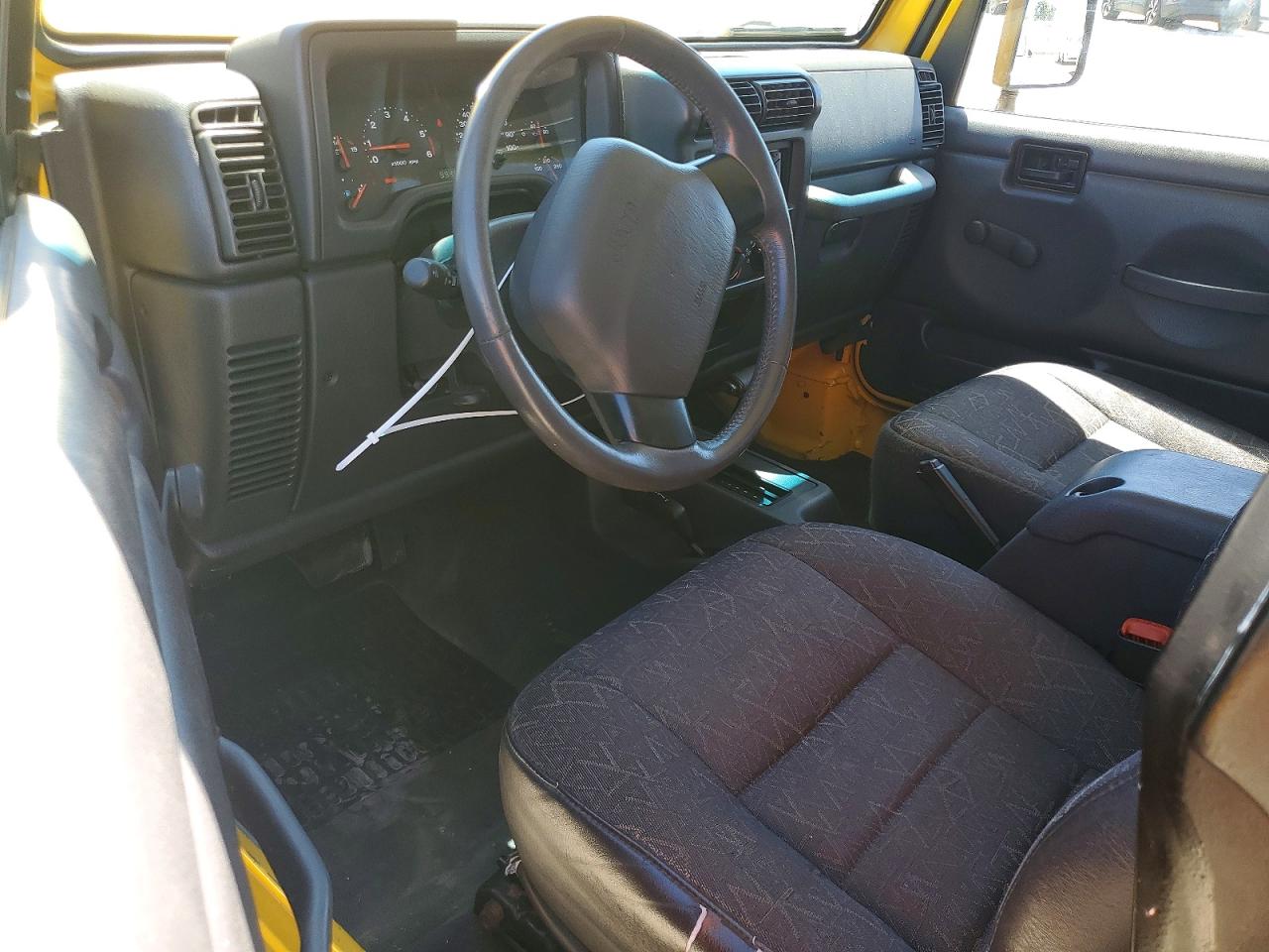 2001 Jeep Wrangler / Tj Sport Желтый vin: 1J4FA49S51P315902
