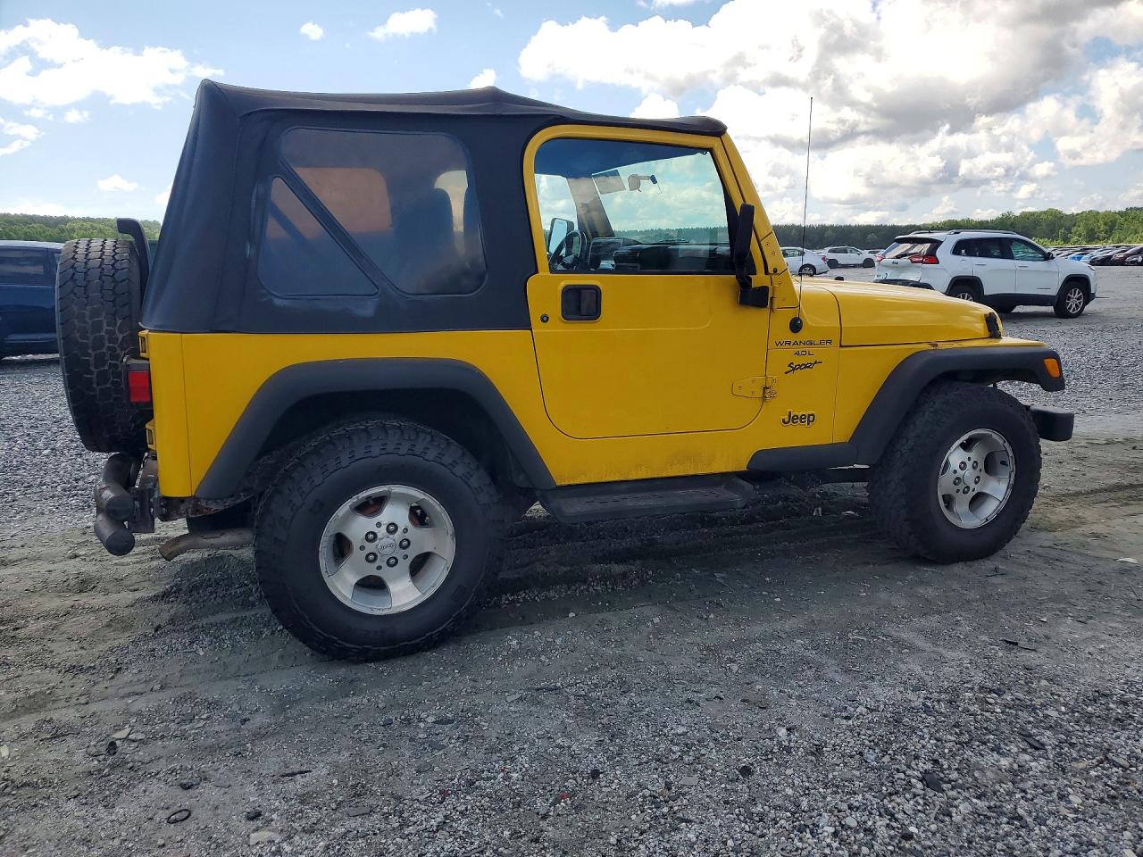 2001 Jeep Wrangler / Tj Sport Yellow vin: 1J4FA49S51P325149