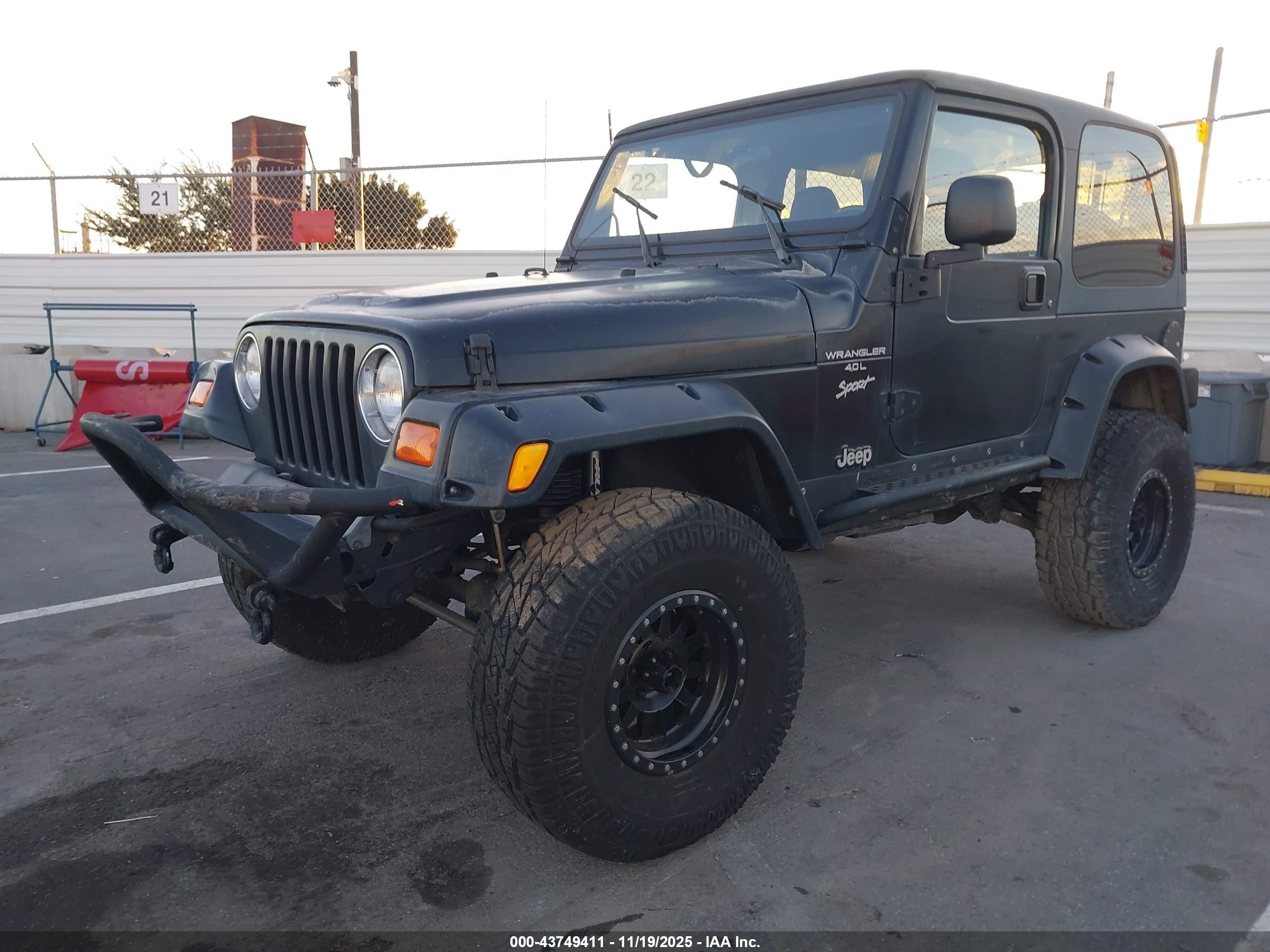 2001 Jeep Wrangler Sport Black vin: 1J4FA49S51P333140