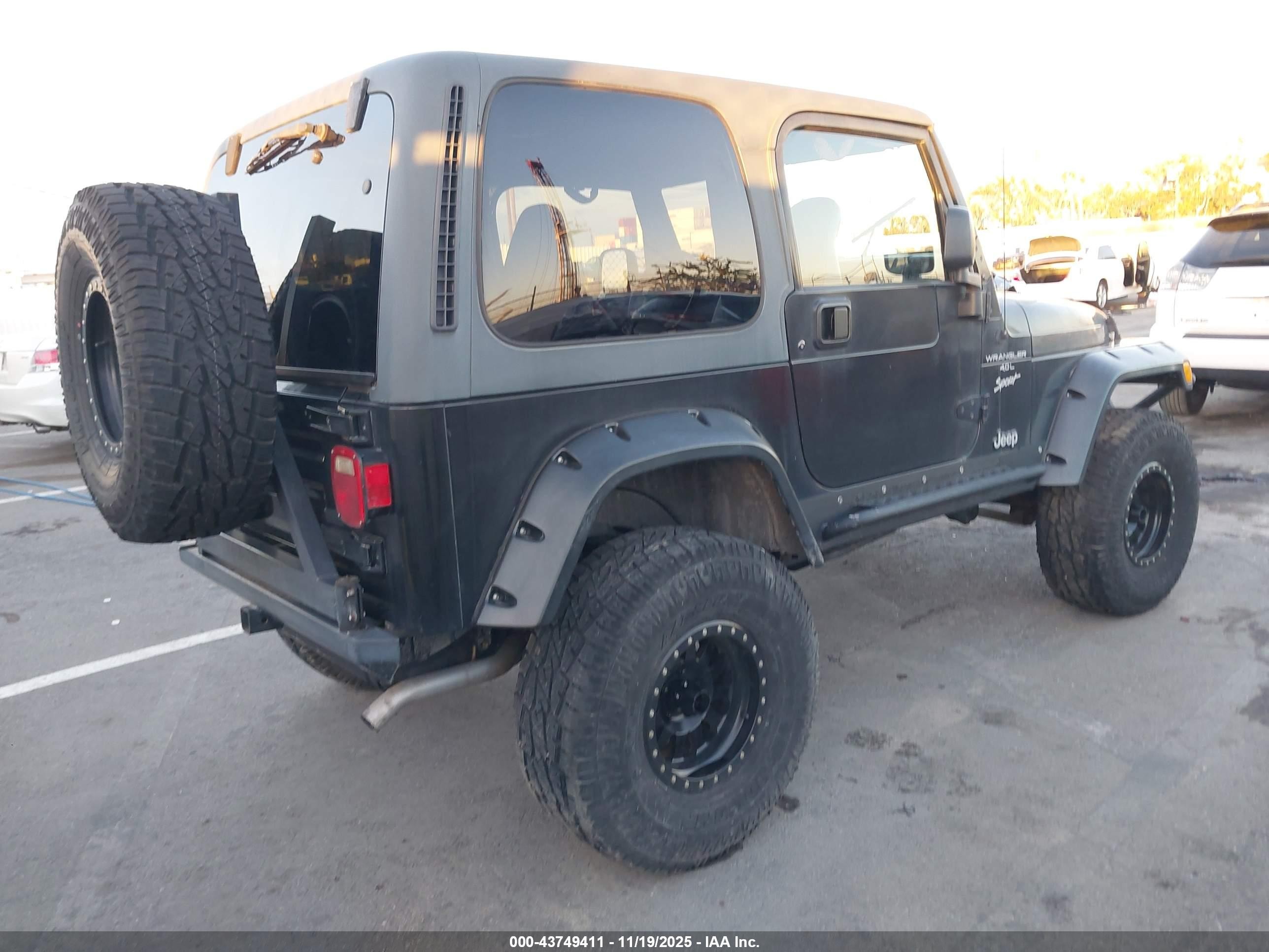 2001 Jeep Wrangler Sport Black vin: 1J4FA49S51P333140