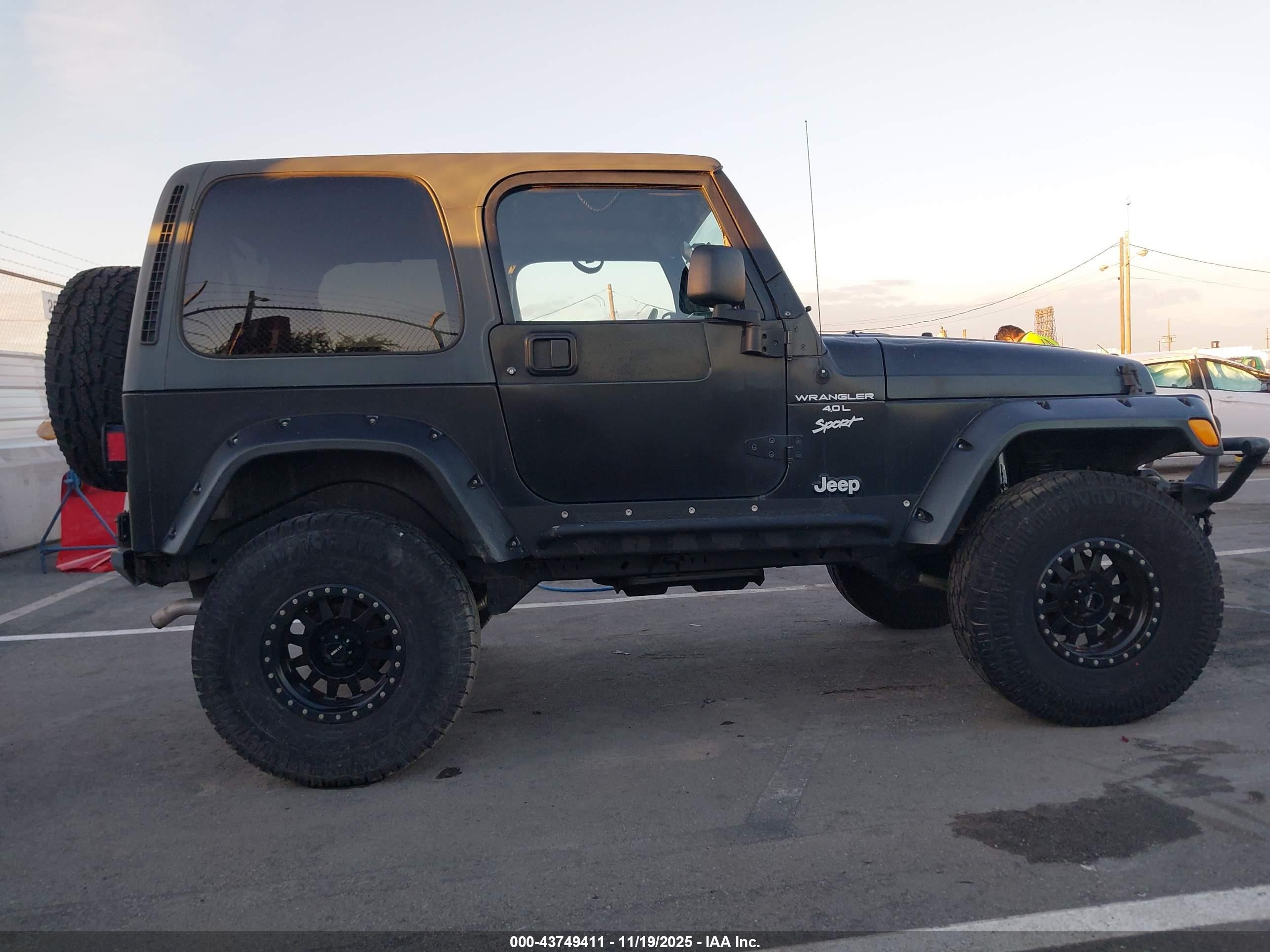 2001 Jeep Wrangler Sport Black vin: 1J4FA49S51P333140