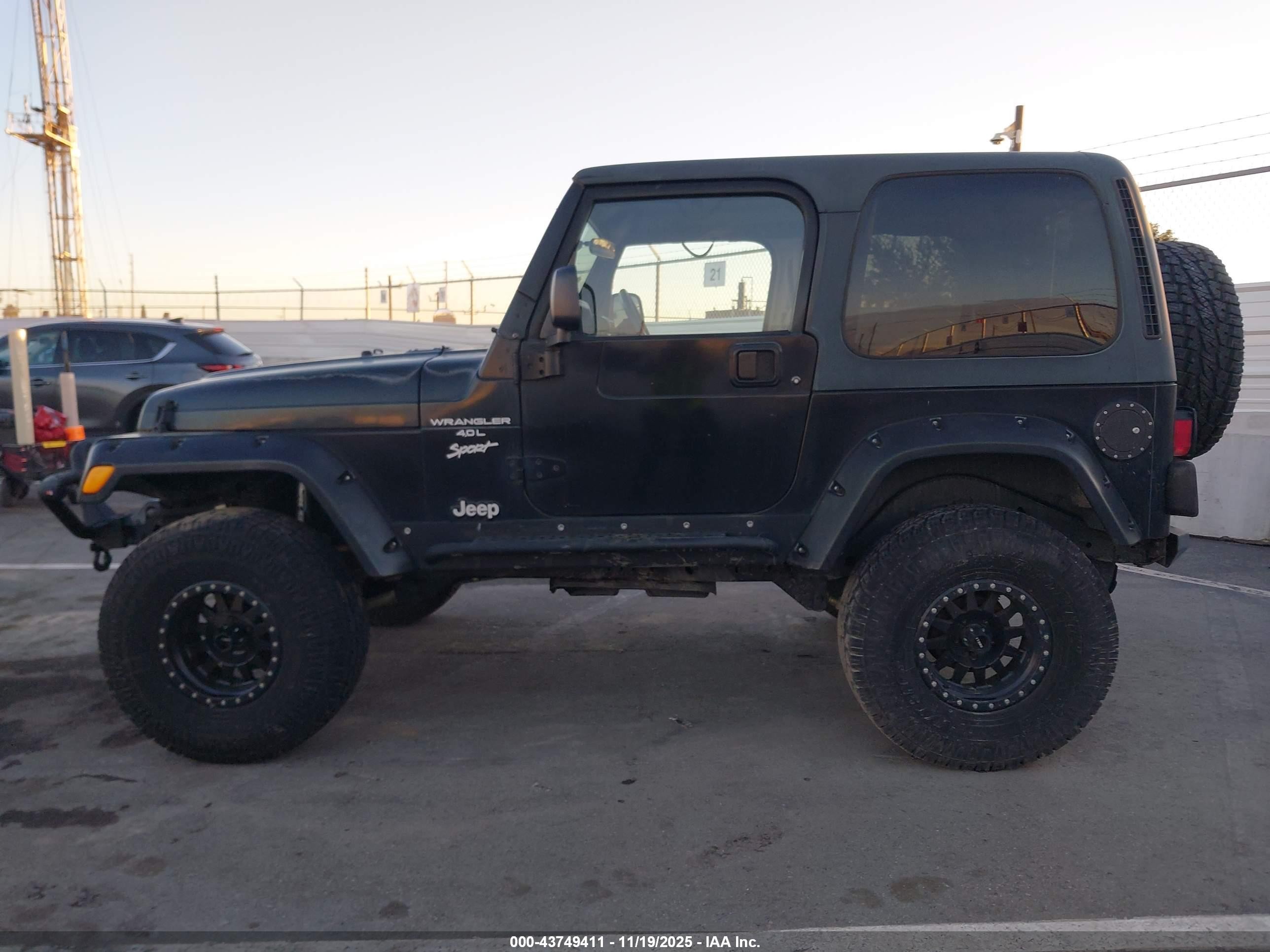 2001 Jeep Wrangler Sport Black vin: 1J4FA49S51P333140