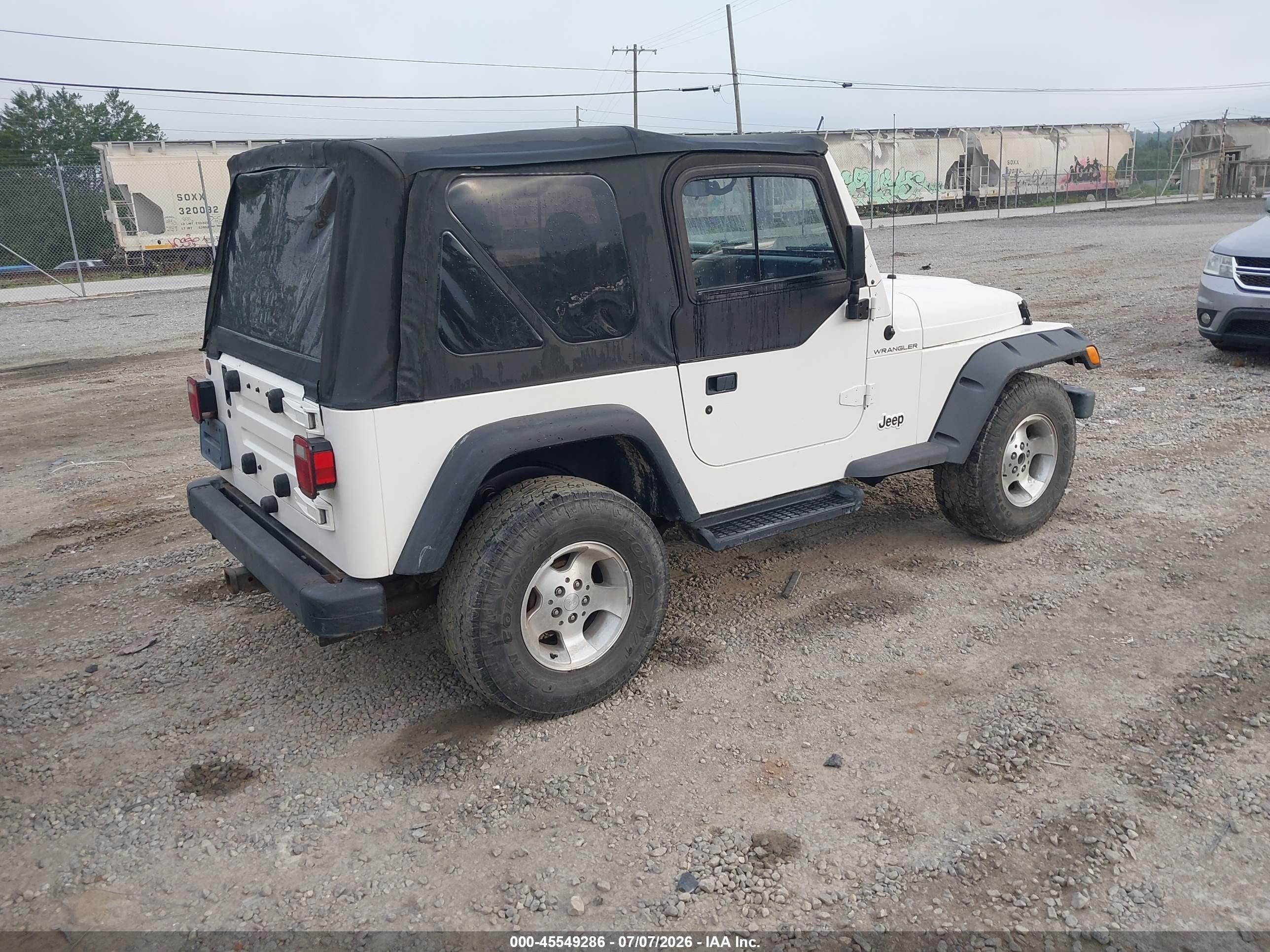 2002 Jeep Wrangler Sport Белый vin: 1J4FA49S52P702807