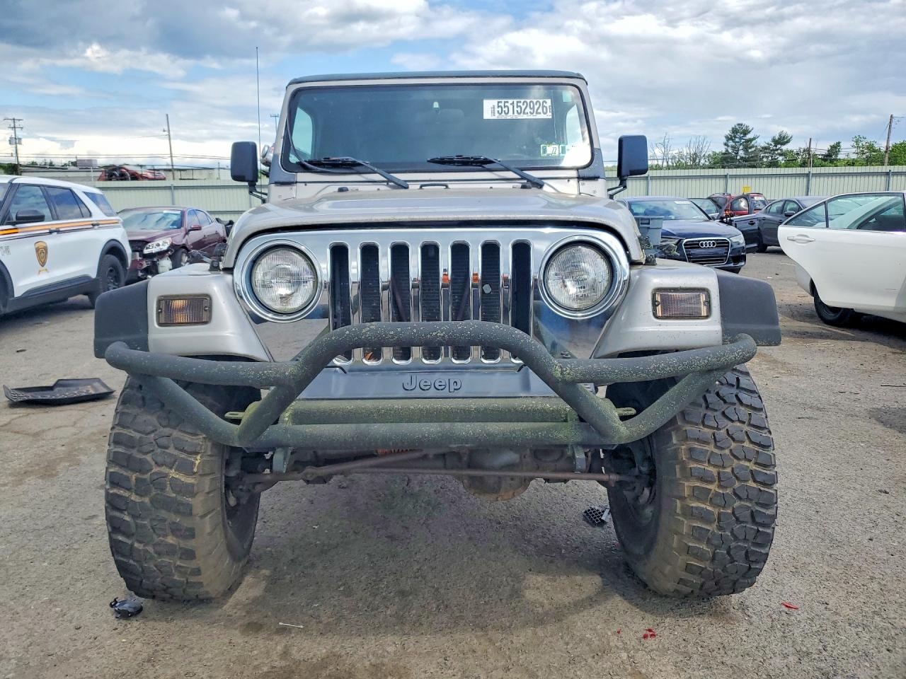 2002 Jeep Wrangler / Tj Sport Silver vin: 1J4FA49S52P723947