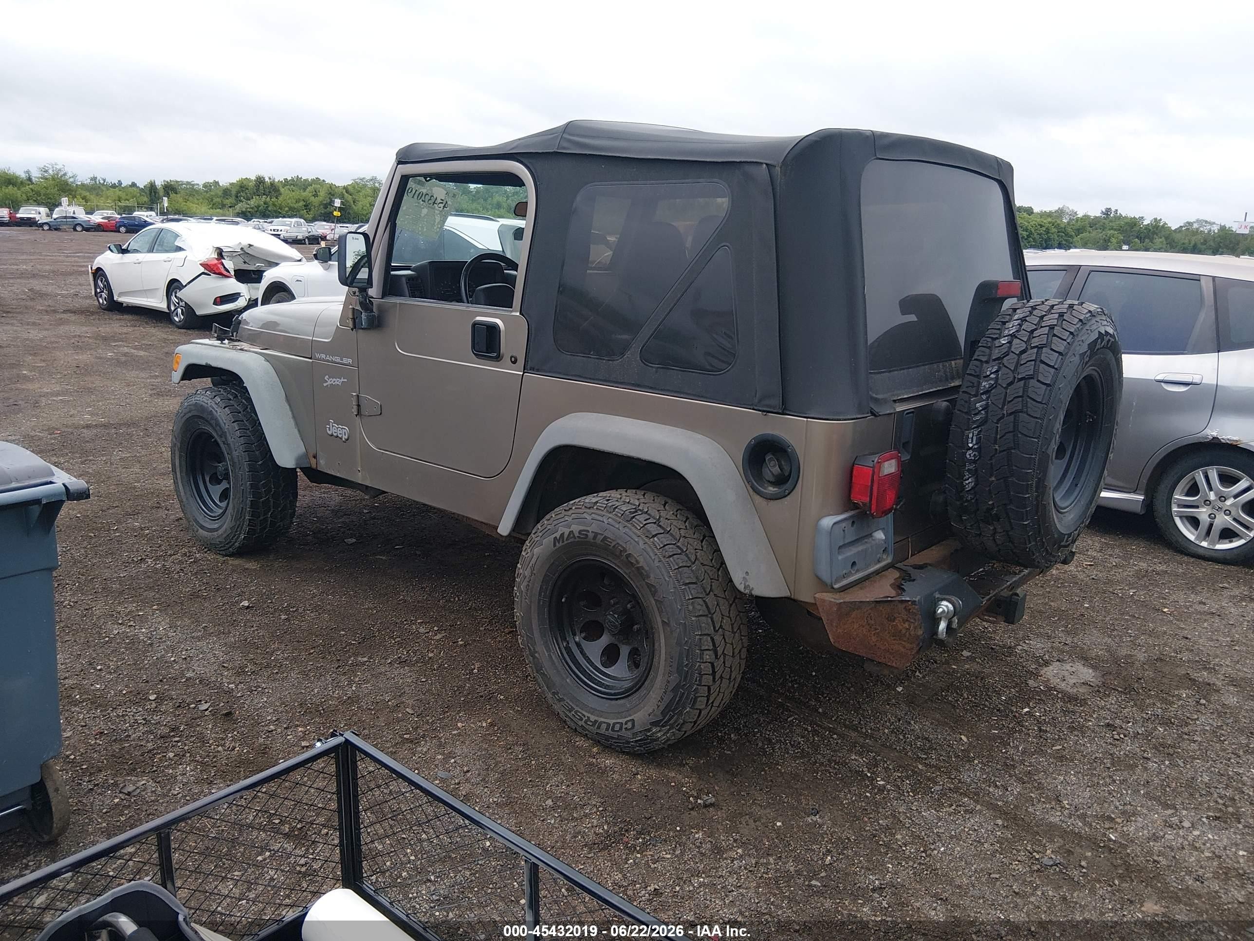 2002 Jeep Wrangler Sport Brown vin: 1J4FA49S52P767396