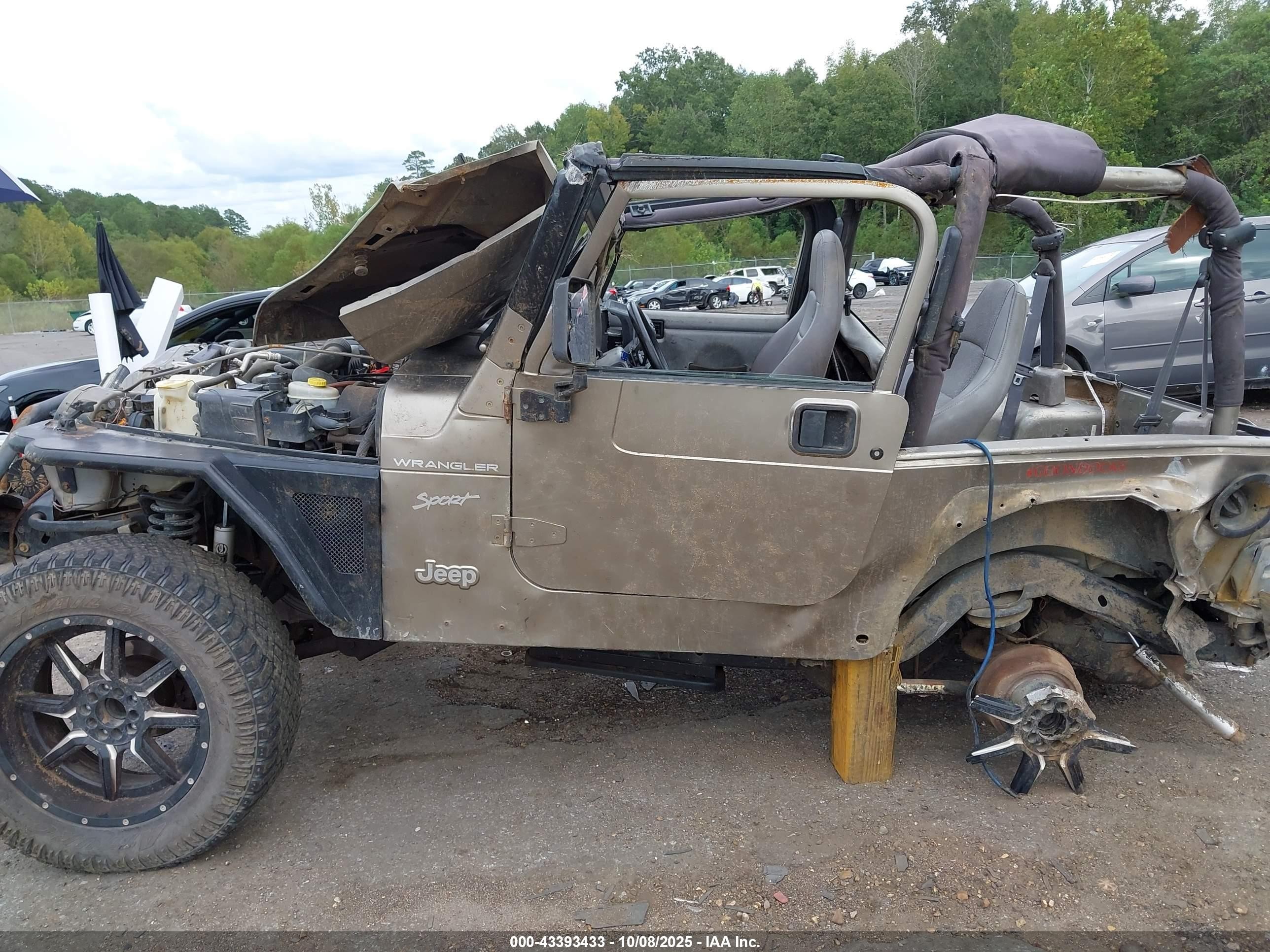 2002 Jeep Wrangler Sport Tan vin: 1J4FA49S52P771545