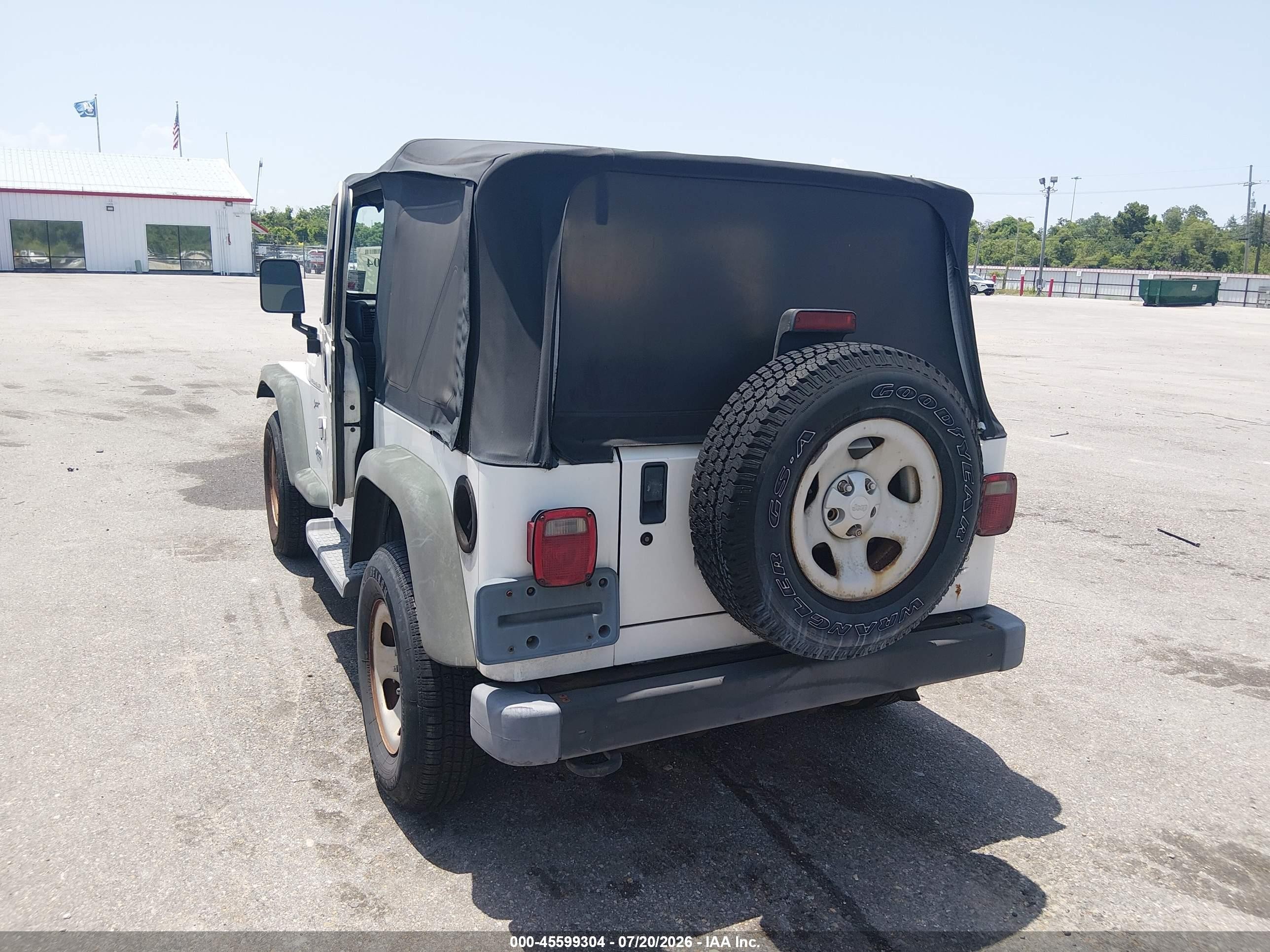 2002 Jeep Wrangler Sport White vin: 1J4FA49S52P771870
