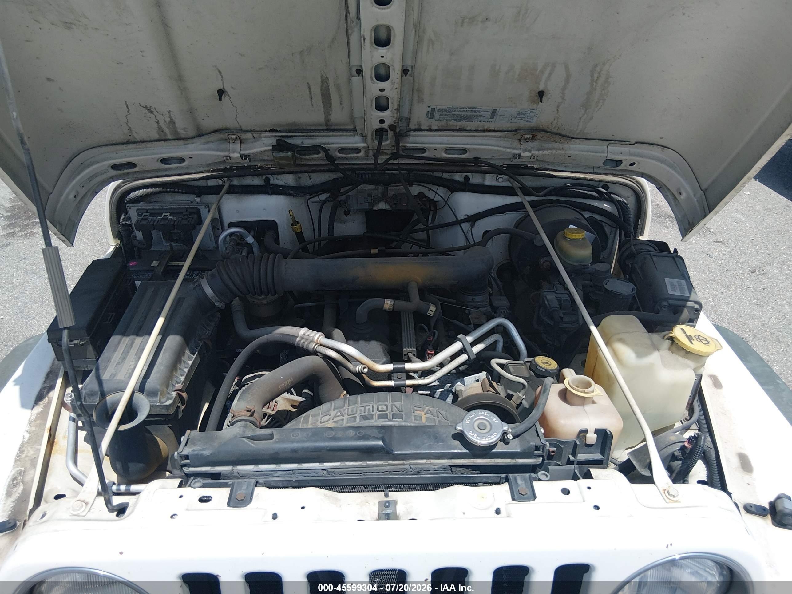2002 Jeep Wrangler Sport White vin: 1J4FA49S52P771870