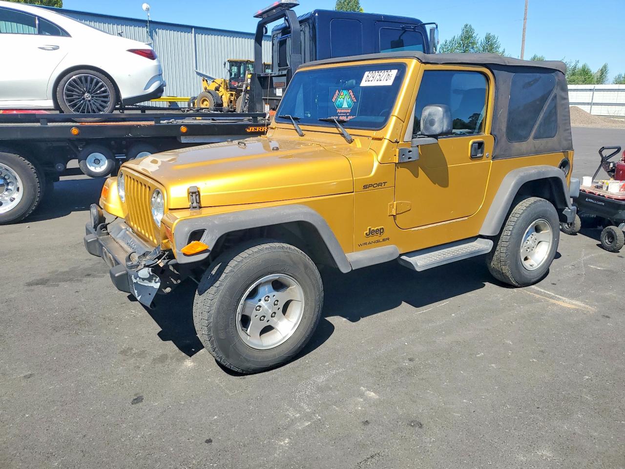 2003 Jeep Wrangler / Tj Sport Золотой vin: 1J4FA49S53P308354