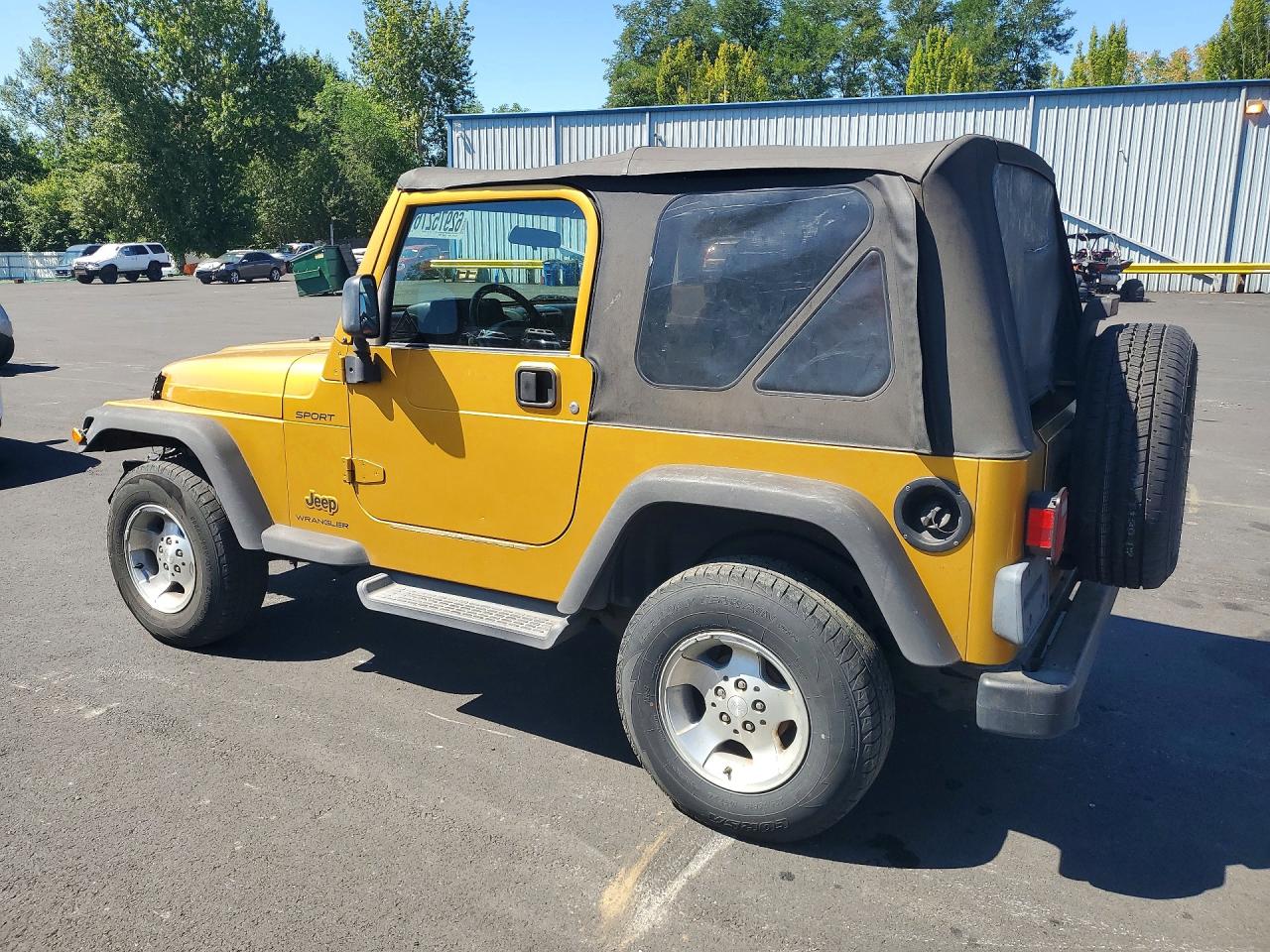 2003 Jeep Wrangler / Tj Sport Золотой vin: 1J4FA49S53P308354