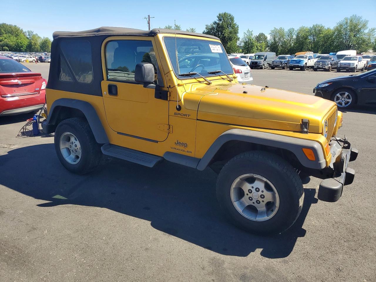 2003 Jeep Wrangler / Tj Sport Золотой vin: 1J4FA49S53P308354