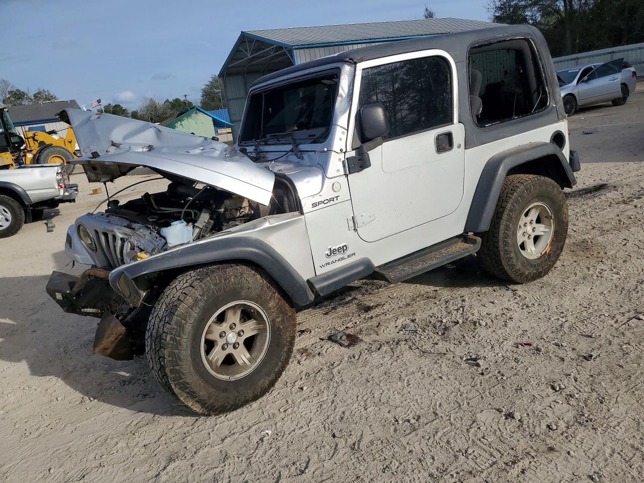 2004 Jeep Wrangler / Tj Sport Серый vin: 1J4FA49S54P723627