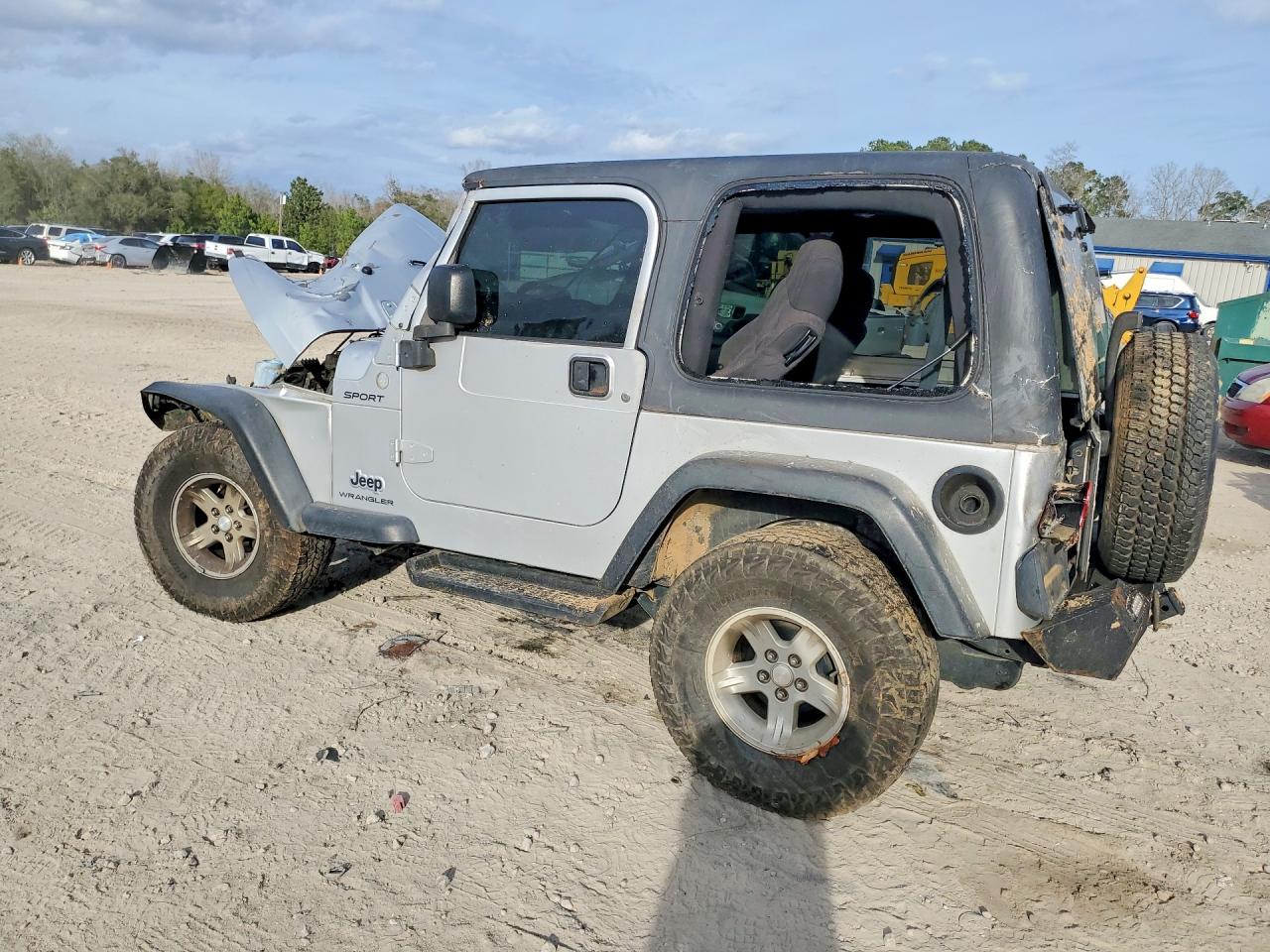2004 Jeep Wrangler / Tj Sport Gray vin: 1J4FA49S54P723627
