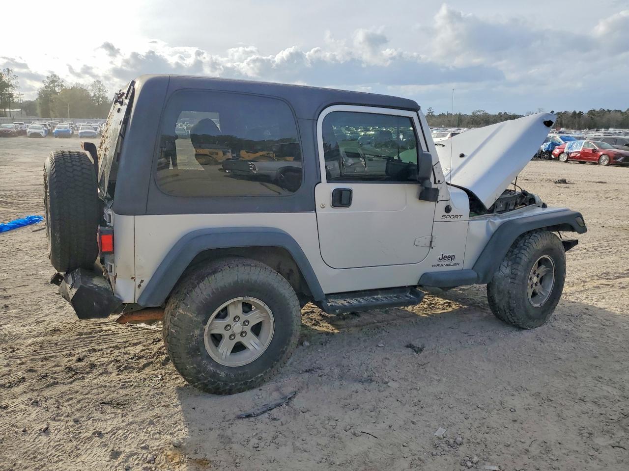 2004 Jeep Wrangler / Tj Sport Gray vin: 1J4FA49S54P723627