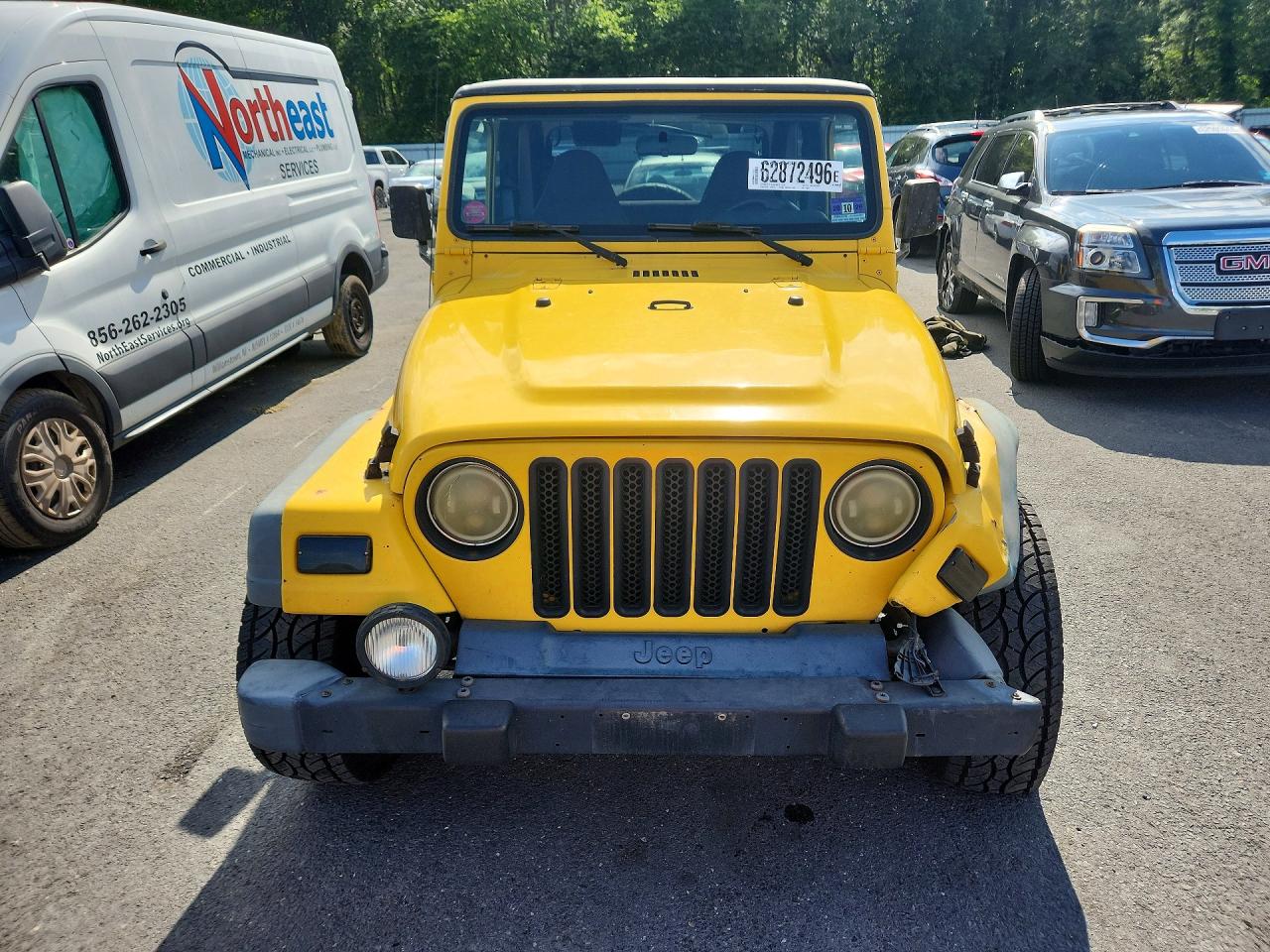 2000 Jeep Wrangler / Tj Sport Yellow vin: 1J4FA49S5YP715646