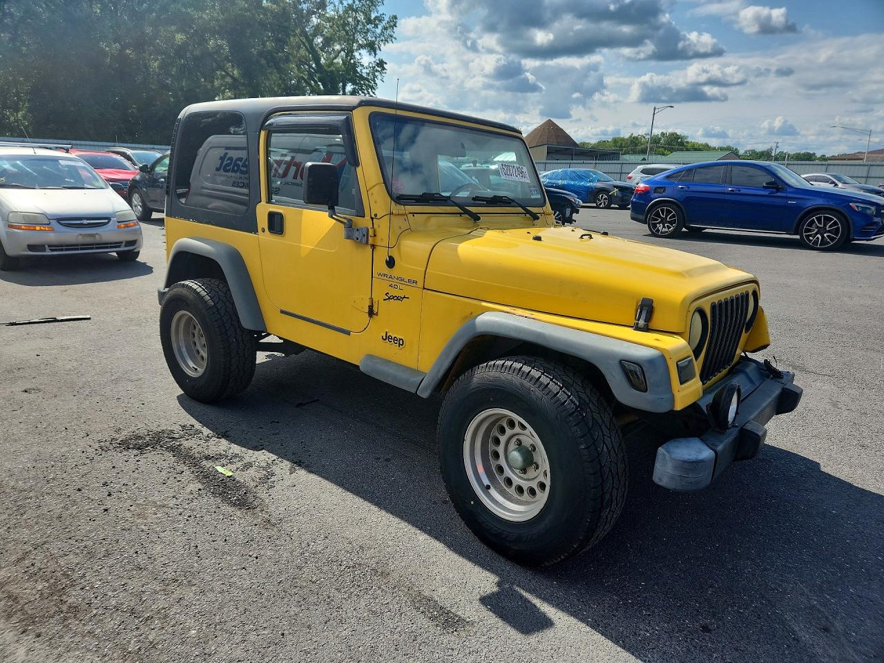 2000 Jeep Wrangler / Tj Sport Yellow vin: 1J4FA49S5YP715646