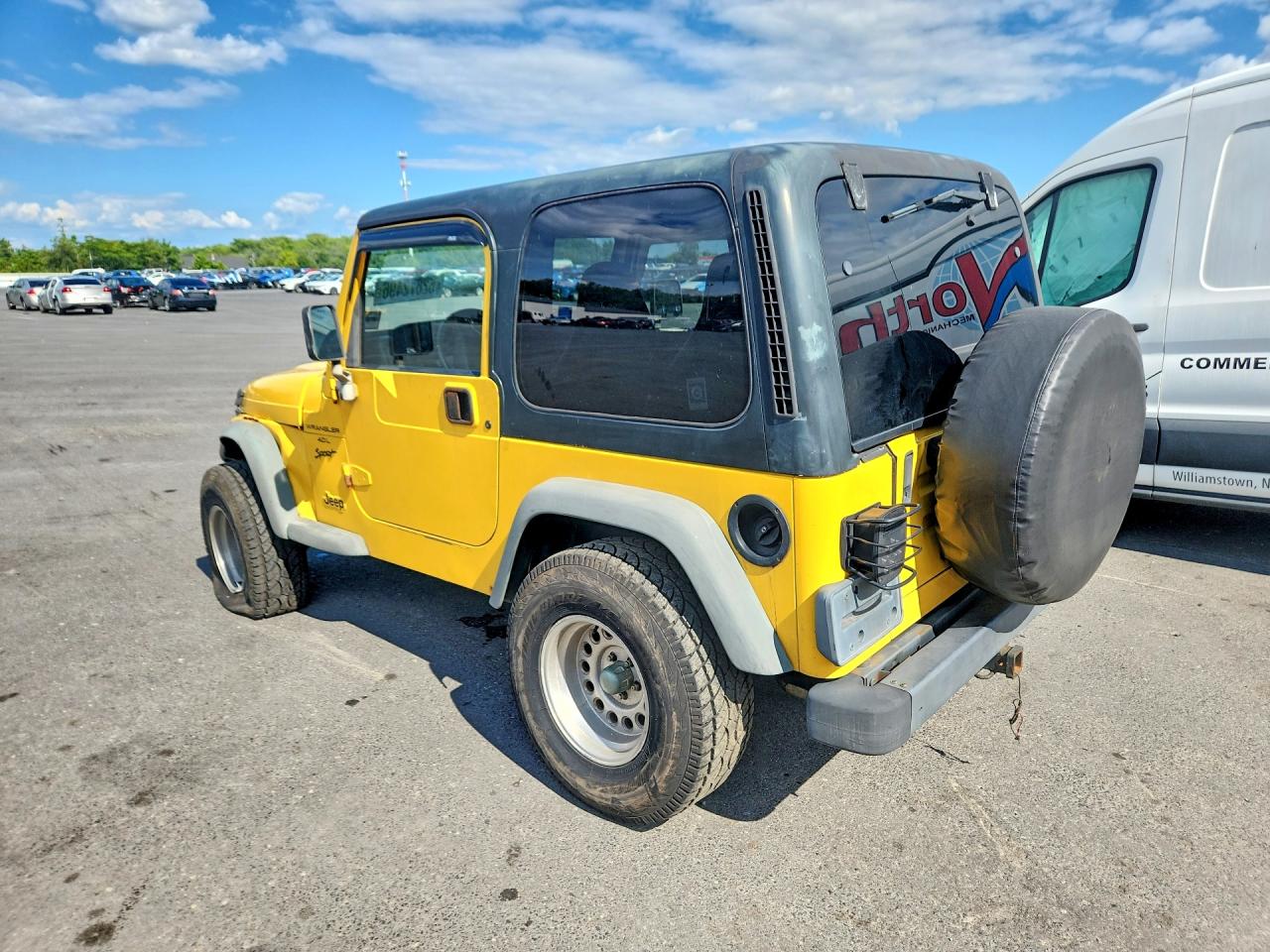 2000 Jeep Wrangler / Tj Sport Yellow vin: 1J4FA49S5YP715646