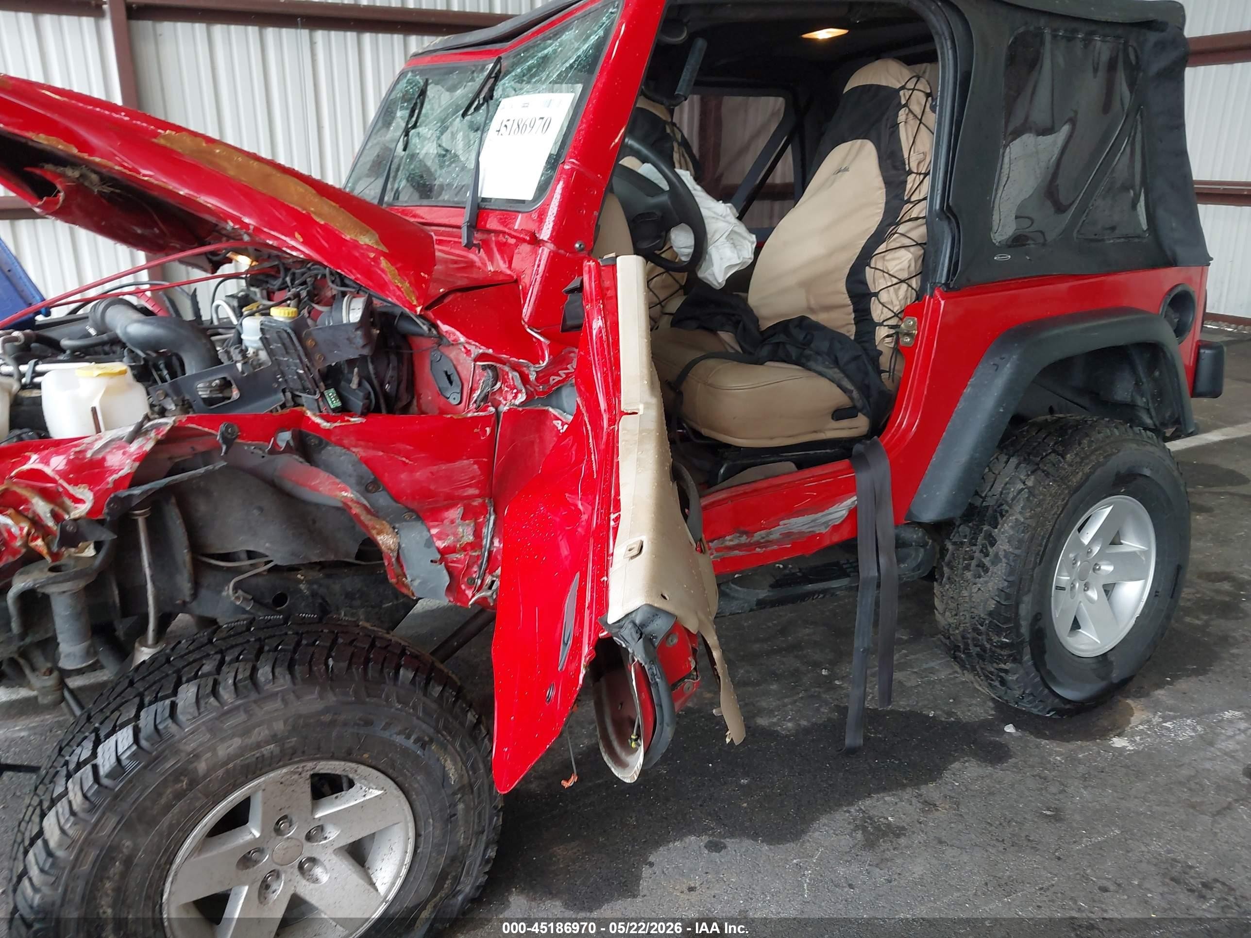 2000 Jeep Wrangler Sport Red vin: 1J4FA49S5YP775393
