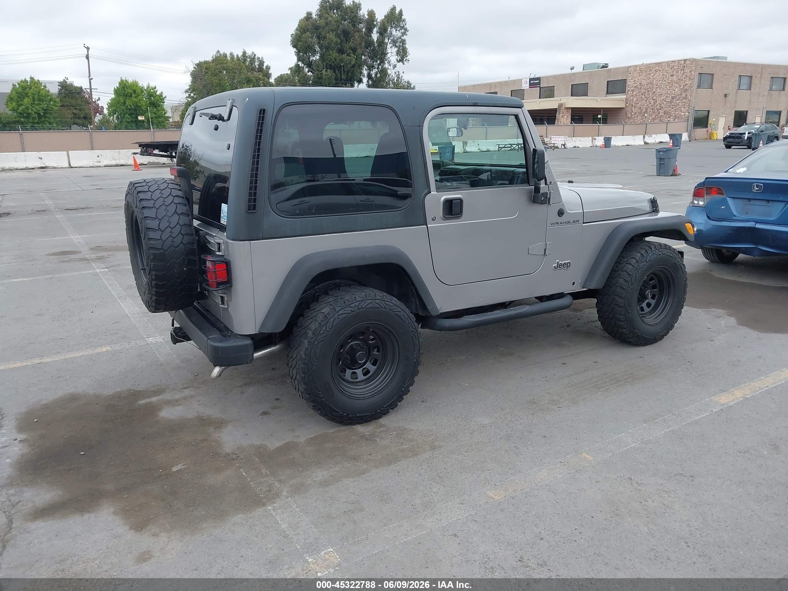 2001 Jeep Wrangler Sport Gray vin: 1J4FA49S61P369936