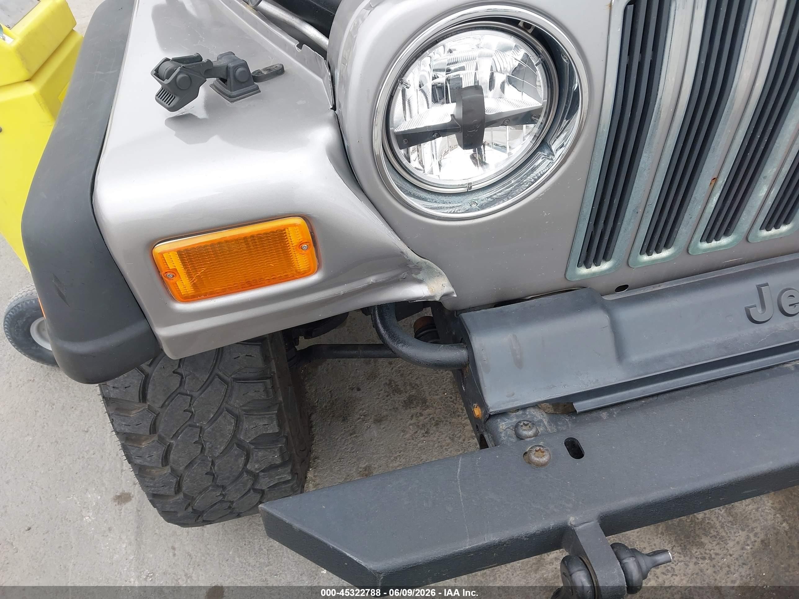 2001 Jeep Wrangler Sport Gray vin: 1J4FA49S61P369936