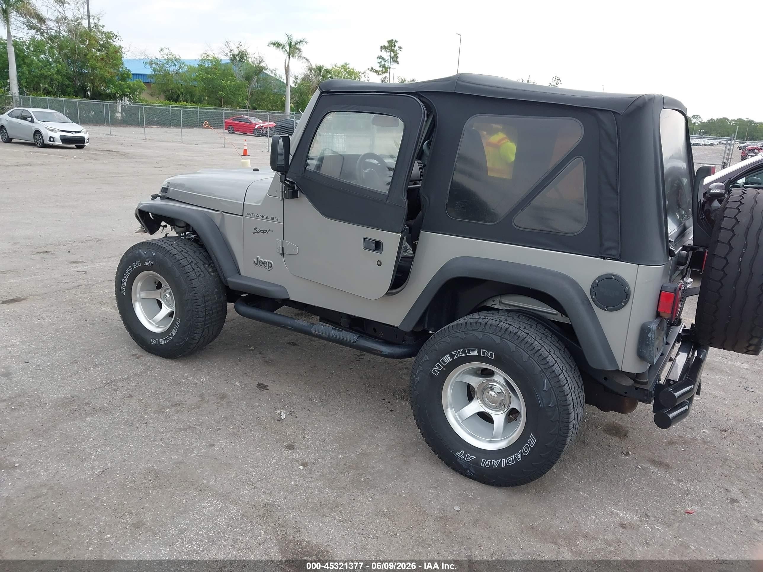 2002 Jeep Wrangler Sport Silver vin: 1J4FA49S62P701472