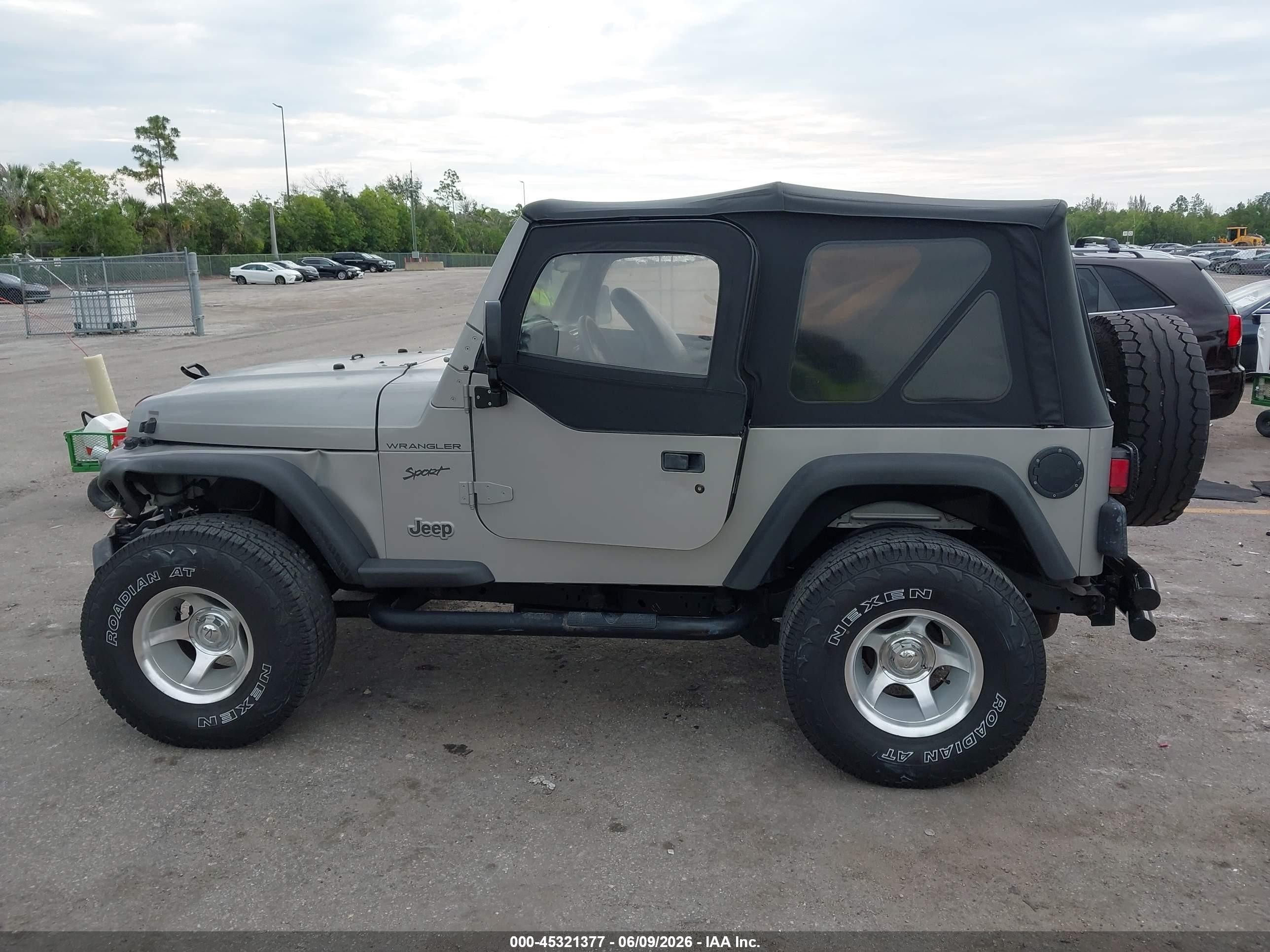 2002 Jeep Wrangler Sport Silver vin: 1J4FA49S62P701472