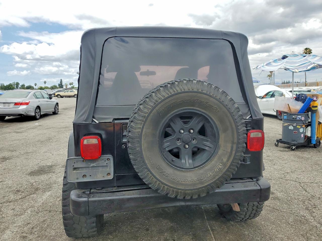 2002 Jeep Wrangler / Tj Sport Black vin: 1J4FA49S62P719289