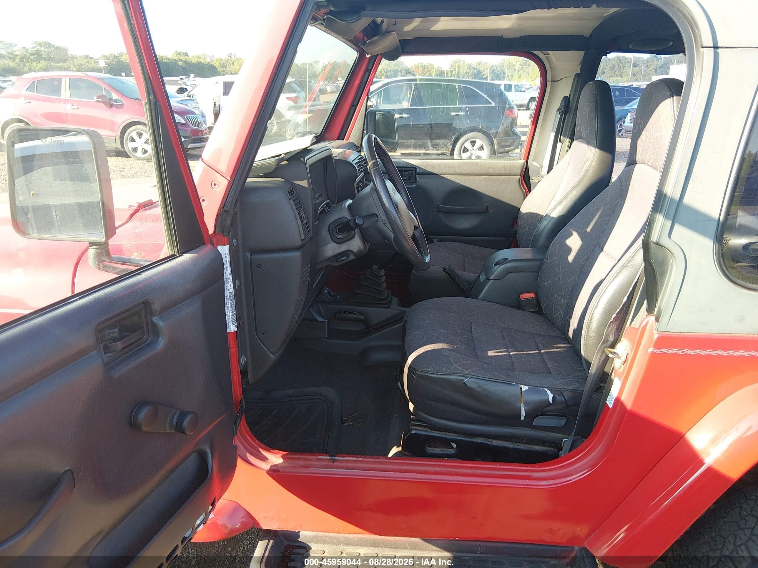 2002 Jeep Wrangler Sport Red vin: 1J4FA49S62P731779